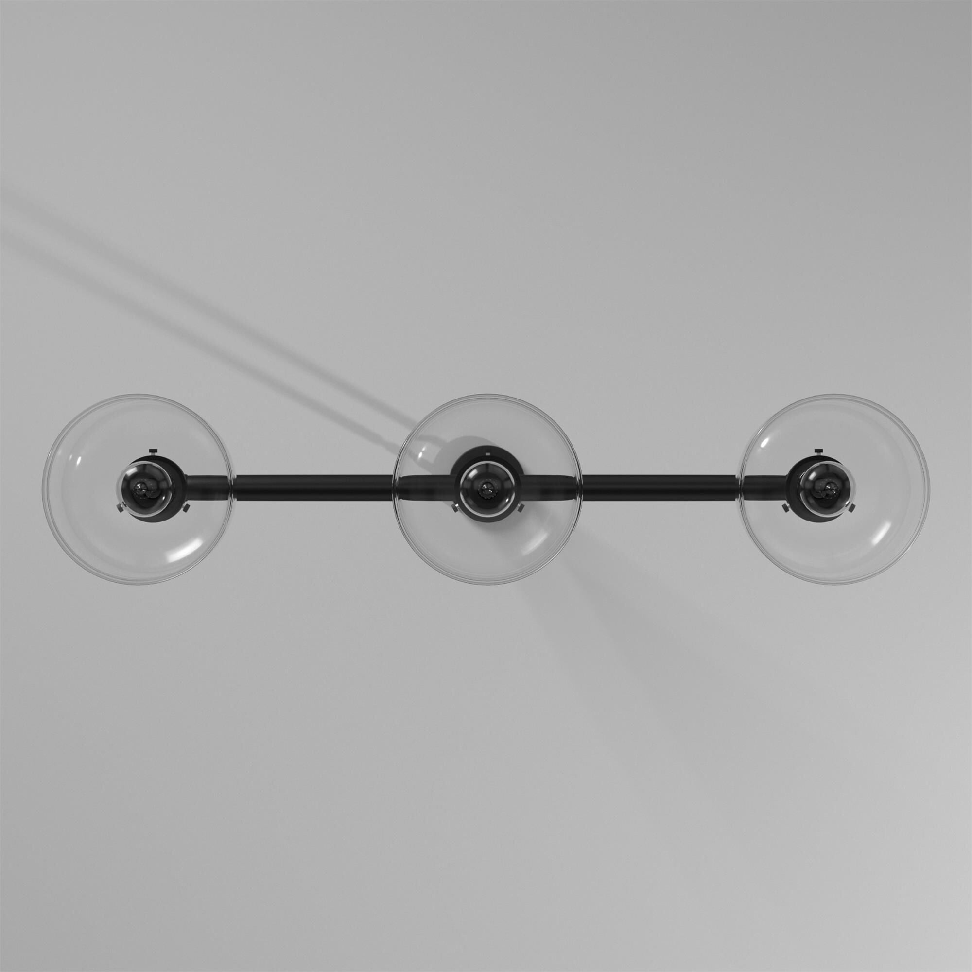 Shown in Oil Rubbed Bronze finish and Clear glass