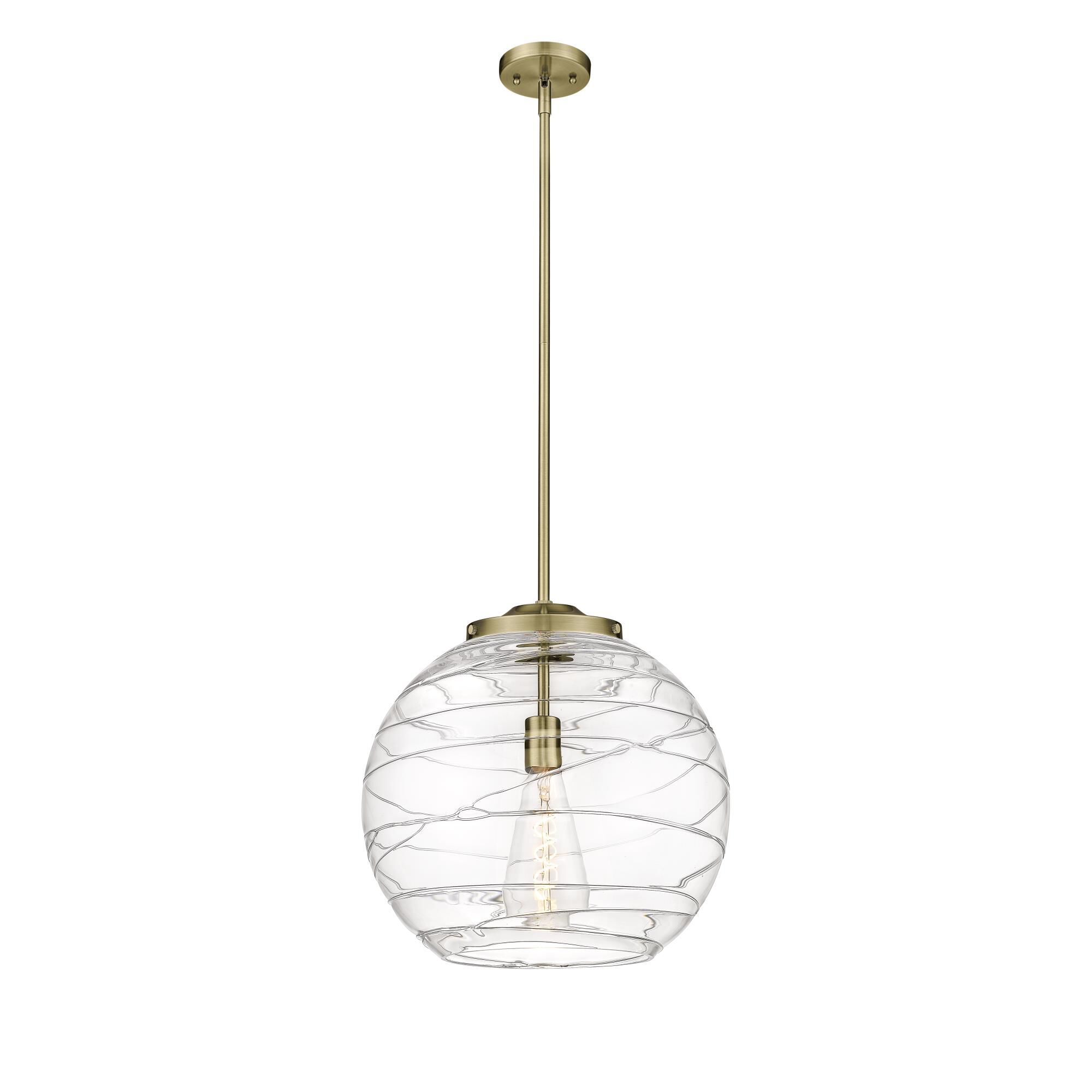 Bruno Marashlian Deco Swirl 16 Inch Large Pendant by Innovations Lighting