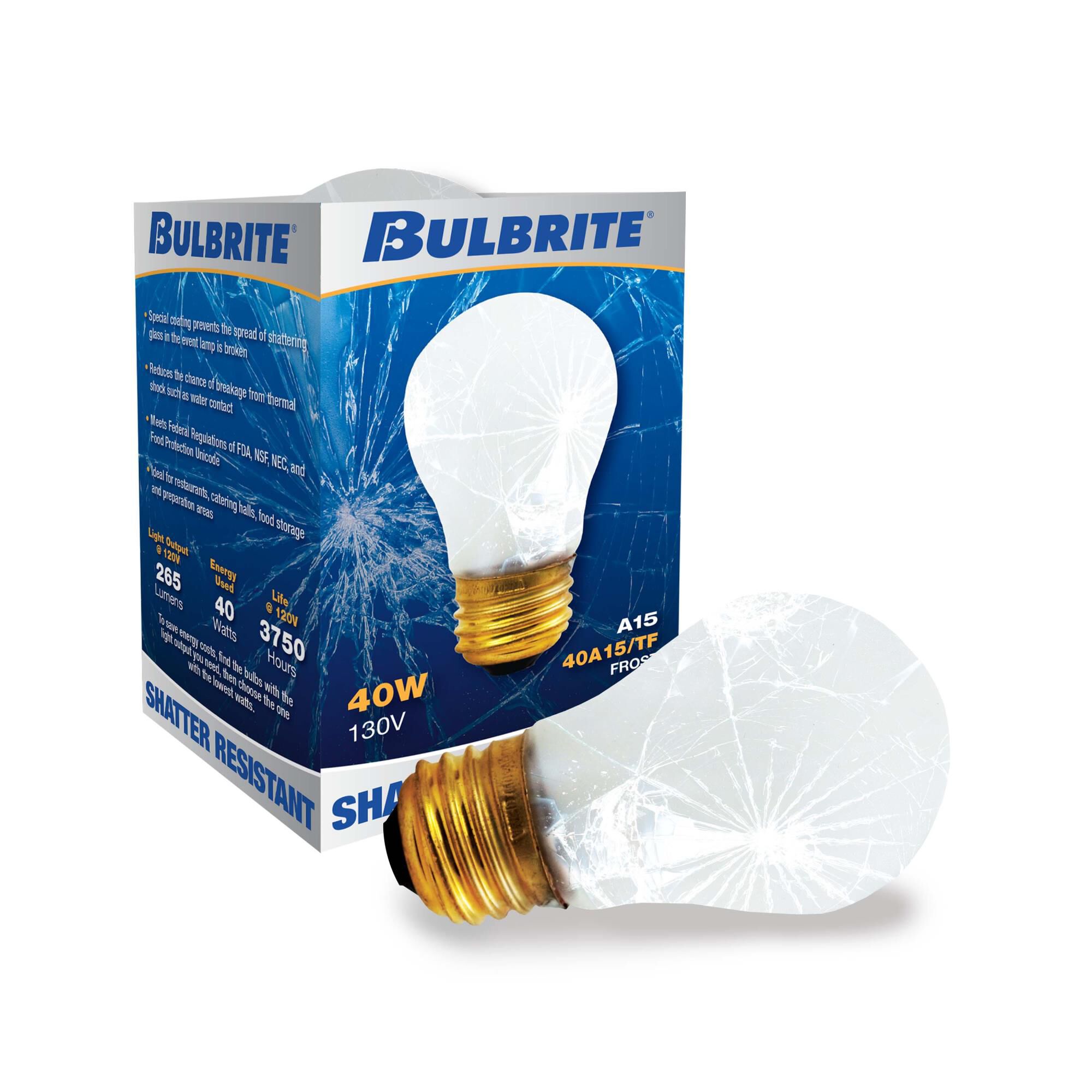 40 Watt 2700K A15 Incandescent Light Bulb by Bulbrite