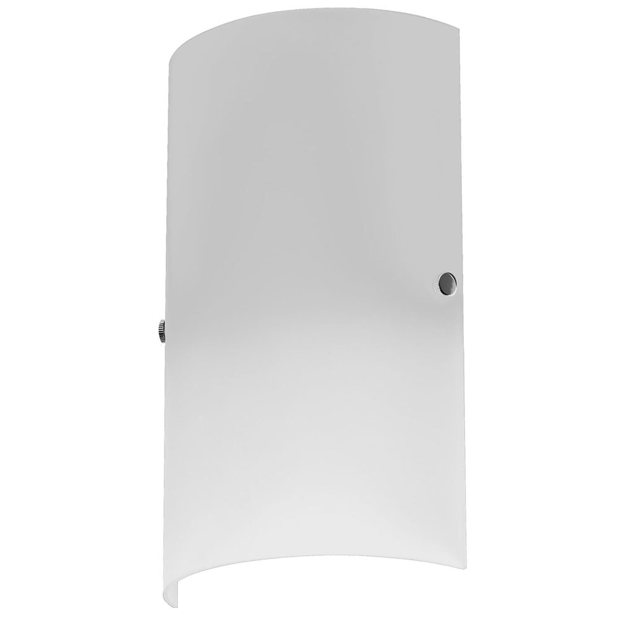 Shown in Frosted White finish and Glass shade