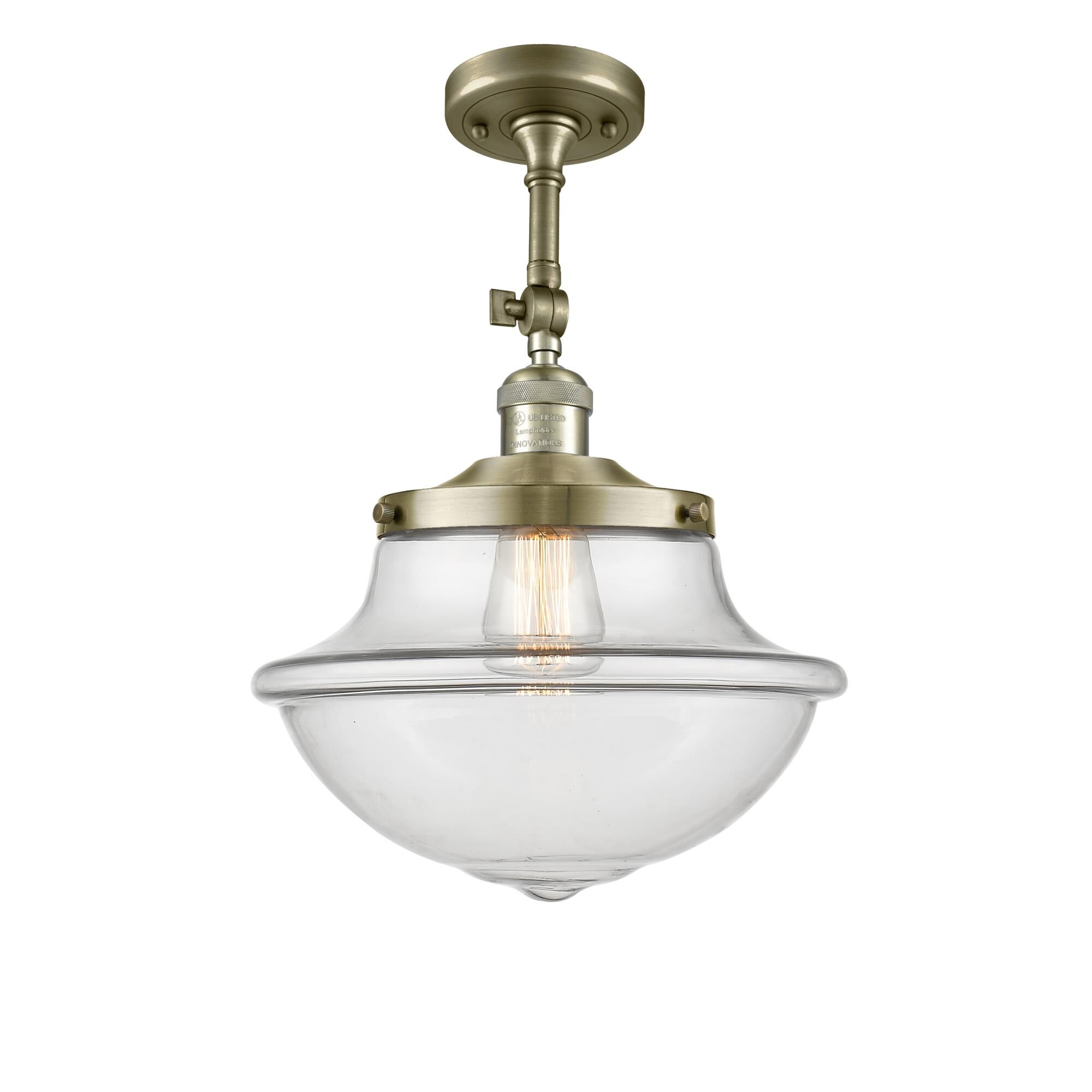 Bruno Marashlian Oxford 12 Inch 1 Light Semi Flush Mount by Innovations Lighting