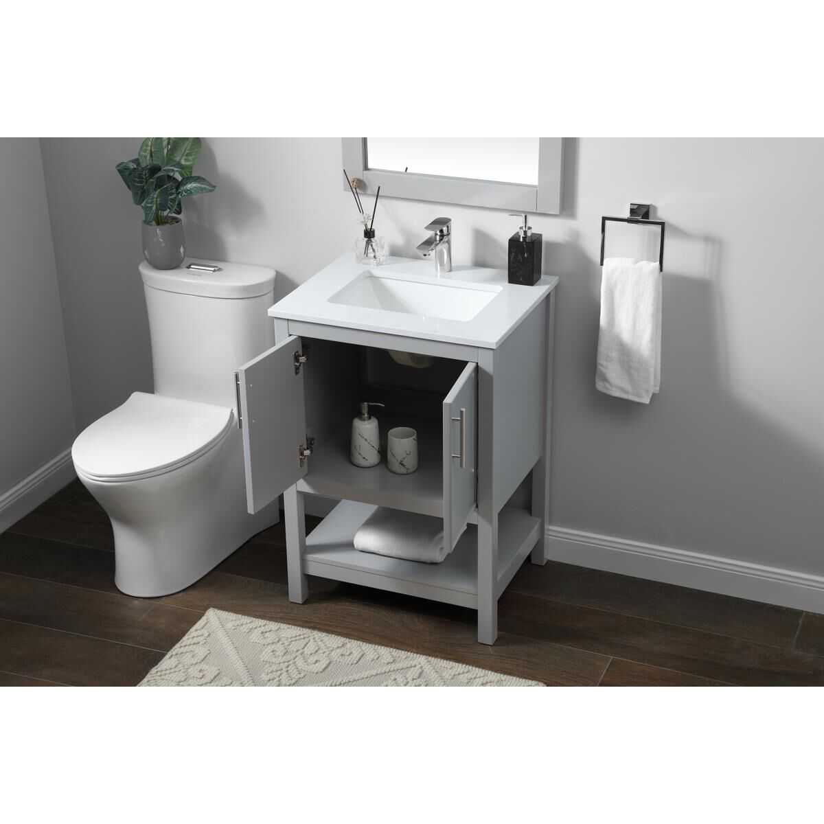 Everett 24 Inch Bath Vanity by Elegant Decor