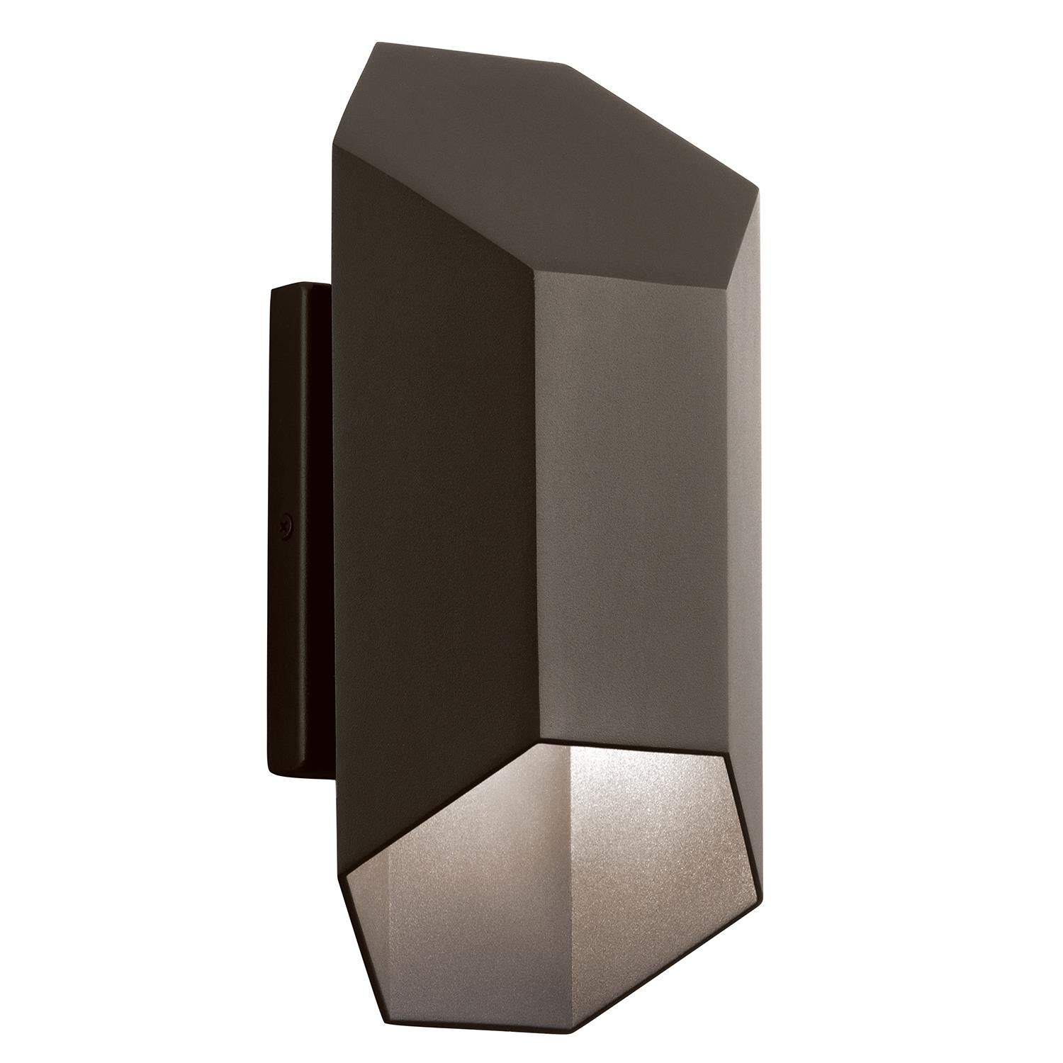 Shown in Textured Architectural Bronze finish and Clear Tempered  With Inside Etch glass