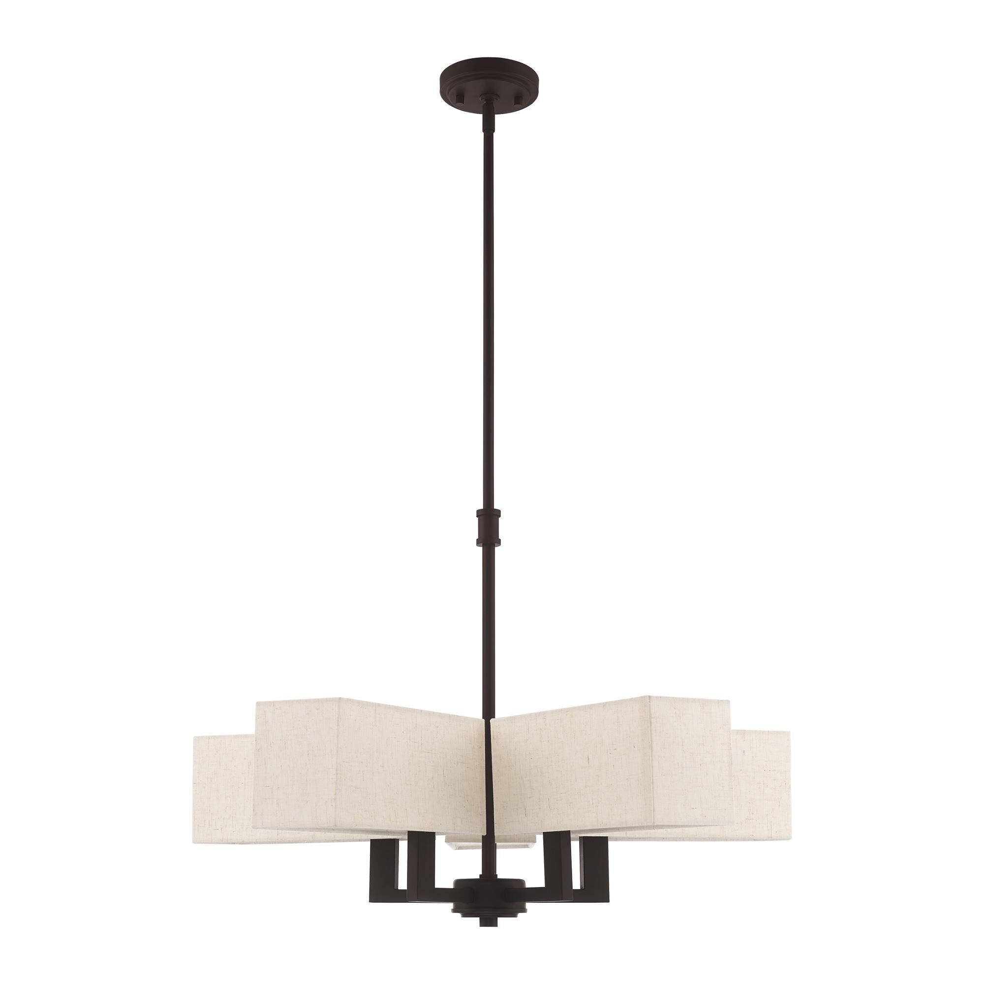 Rubix 24 Inch 5 Light Chandelier by Livex Lighting