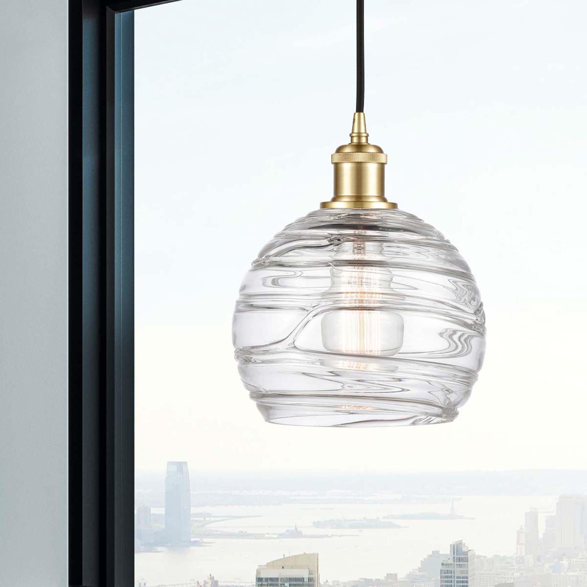 Bruno Marashlian Athens Deco Swirl 8 Inch Mini Pendant by Innovations Lighting