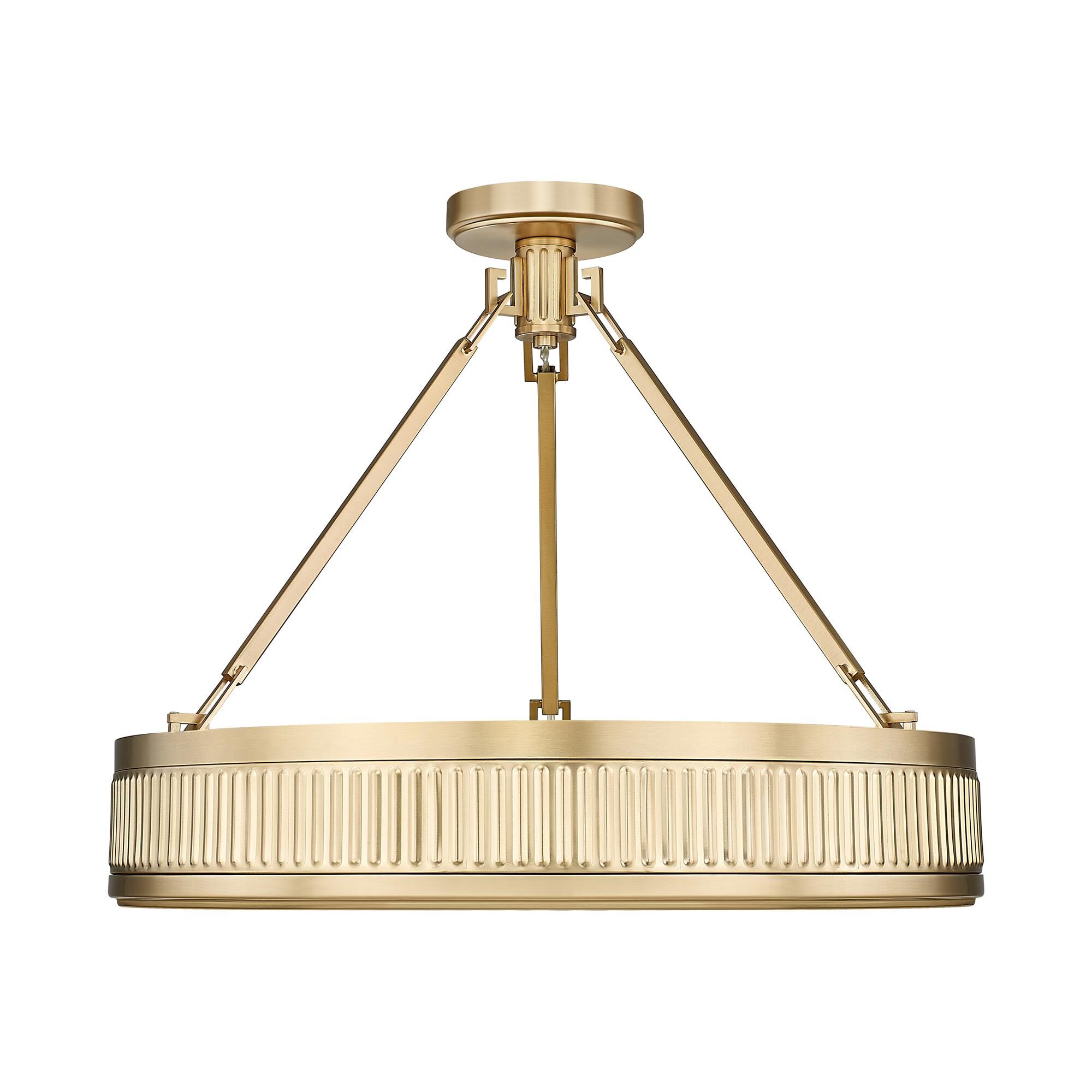 Shown in Modern Gold finish and White glass