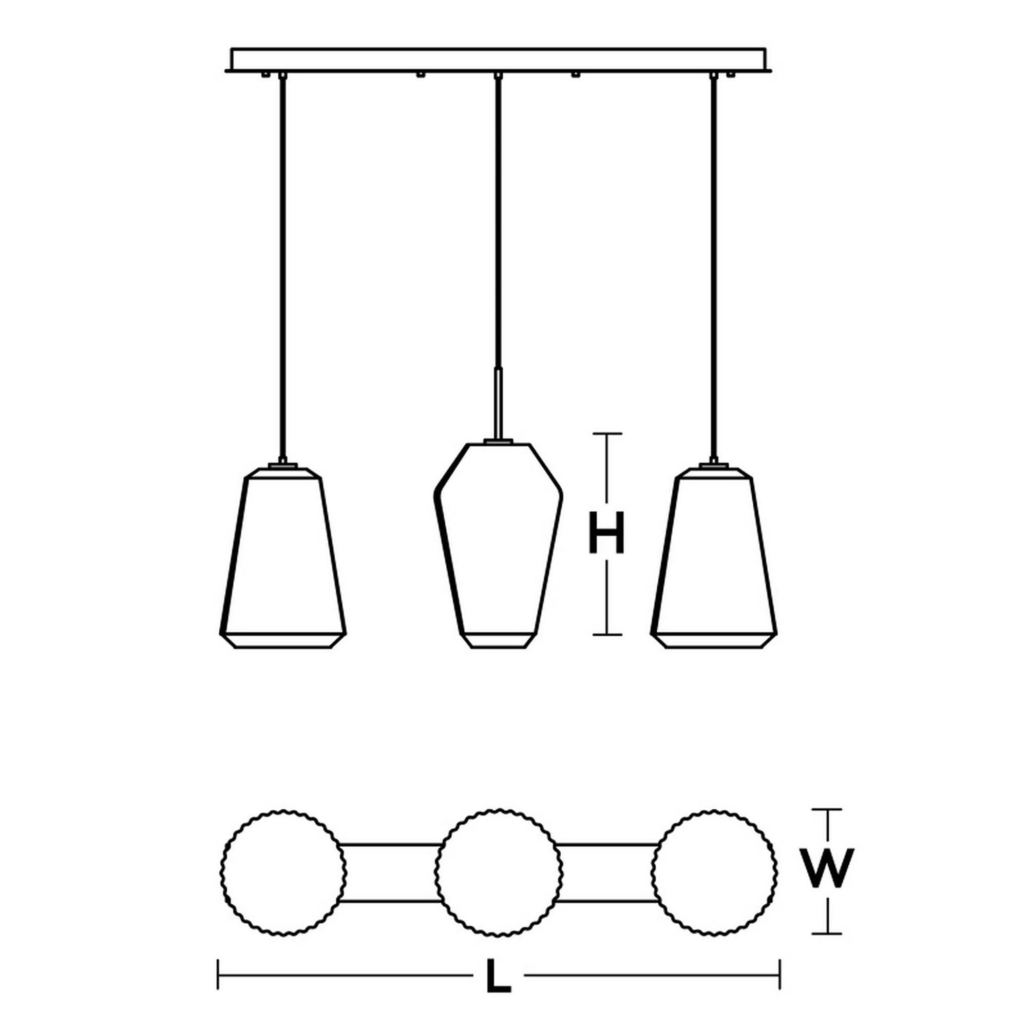 Lily 48 Inch 3 Light Multi Light Pendant by AFX Lighting