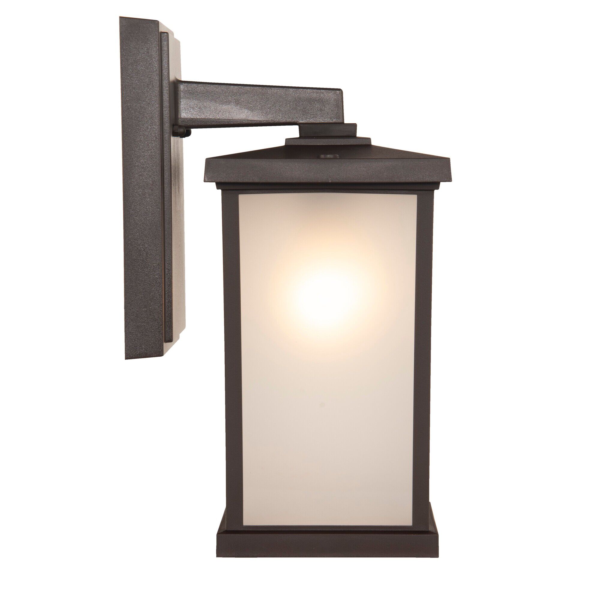 Shown in Bronze finish and Frosted Polycarbonate shade