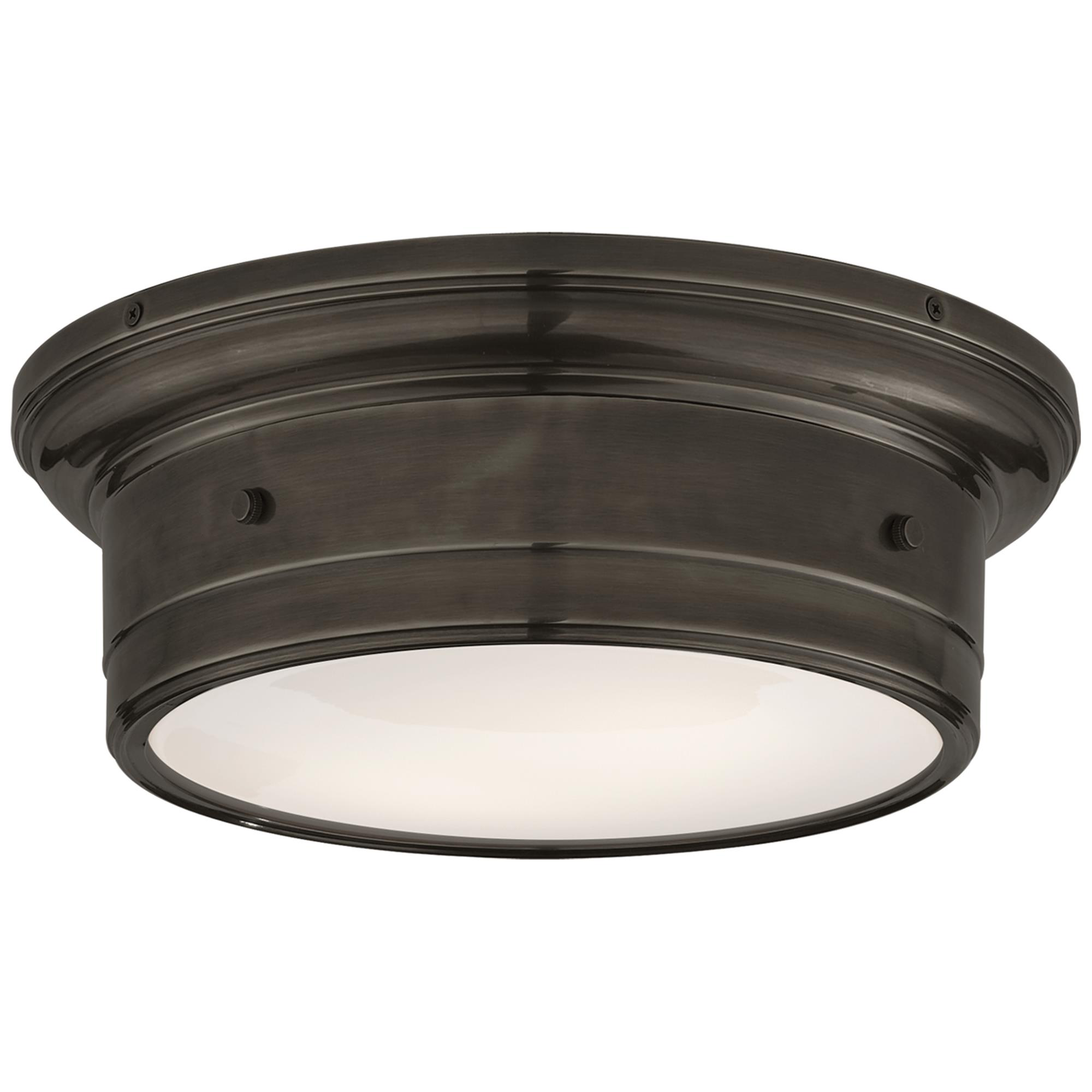 Shown in Bronze finish and White glass