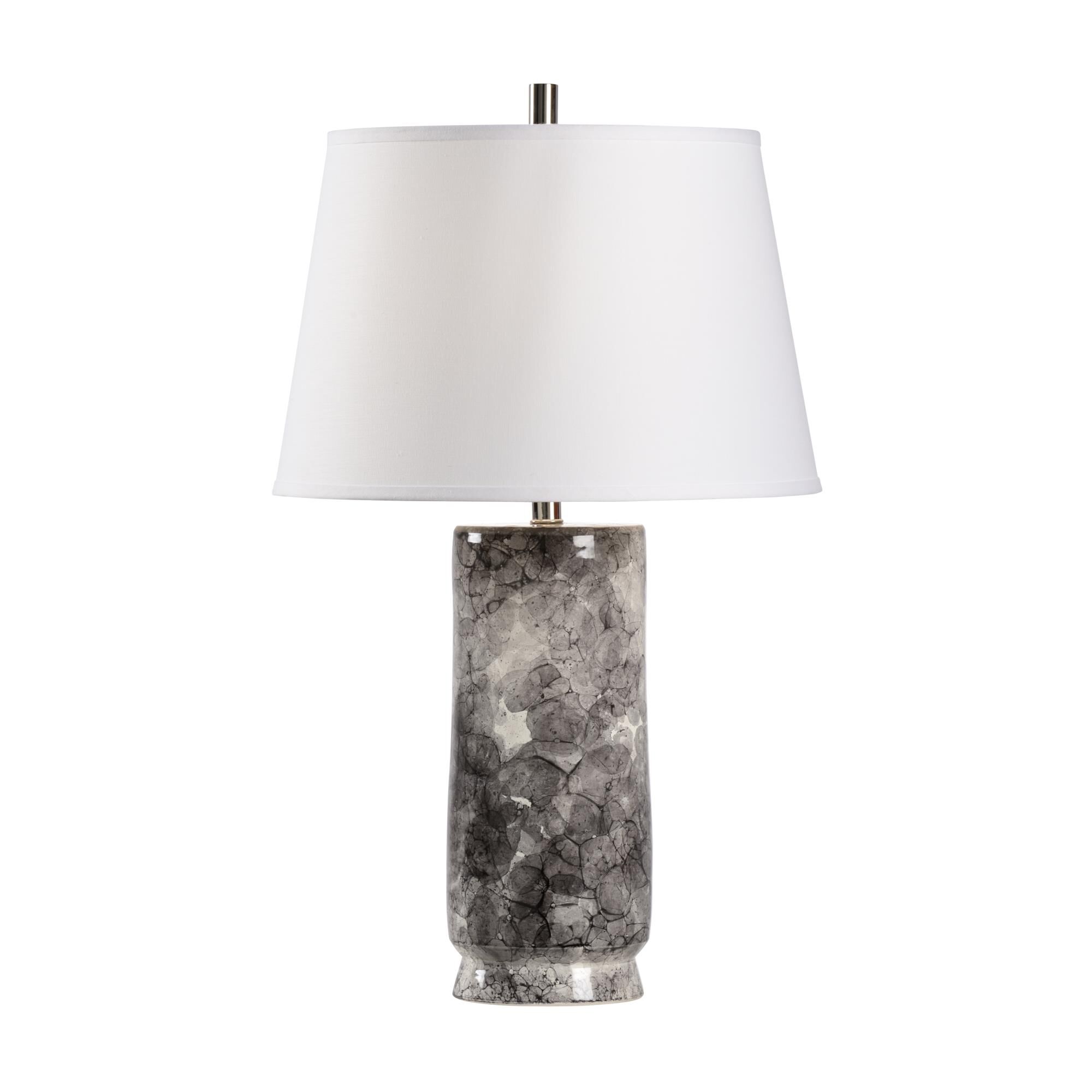 Shown in Black-Grey-Cream Glaze finish and White Linen shade