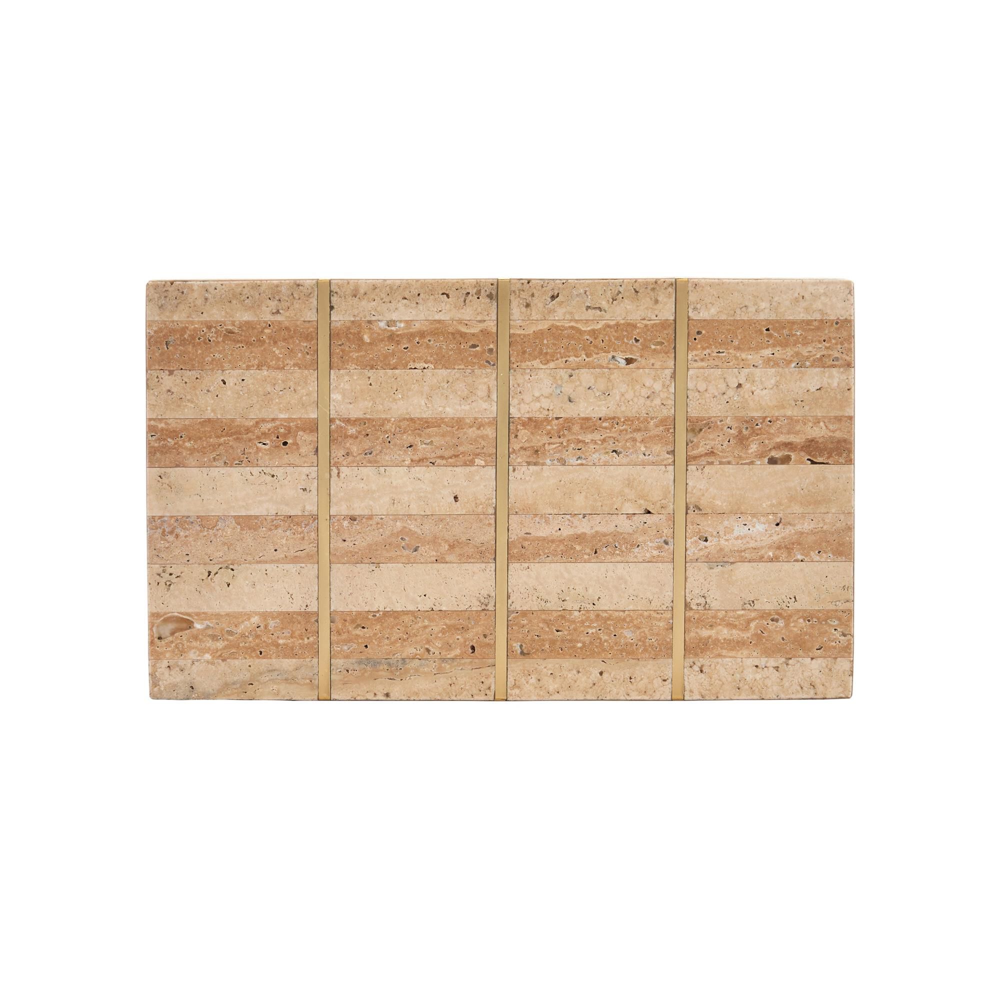 Shown in Natural, Brass, Off-White finish