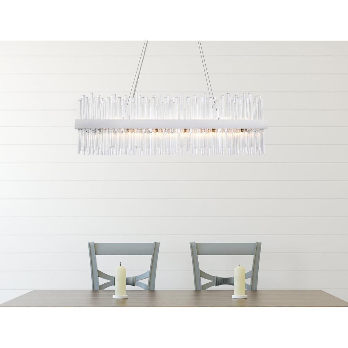 Dallas 42 Inch 24 Light Linear Suspension Light by Elegant Lighting