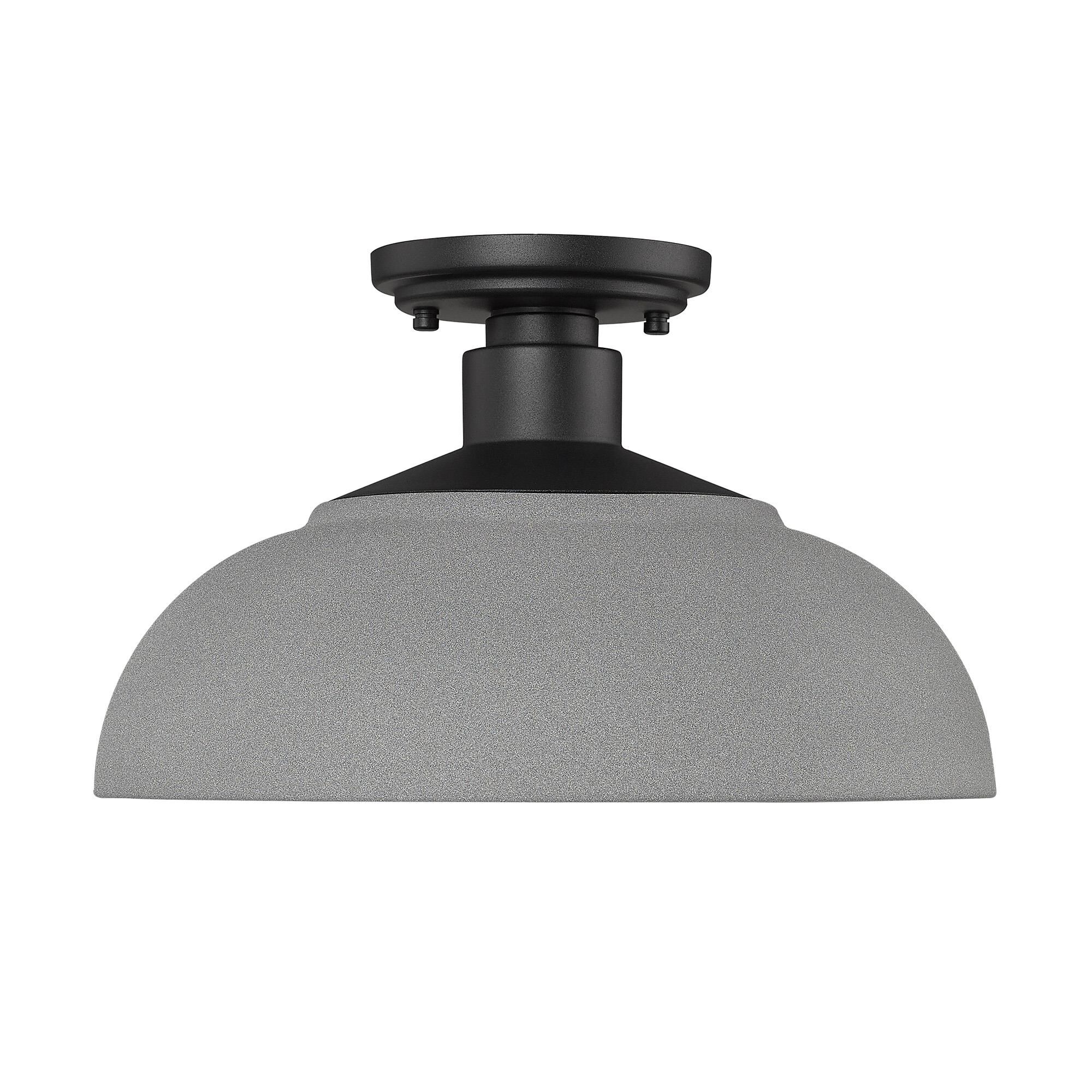 Levitt 8 Inch Semi Flush Mount by Golden Lighting