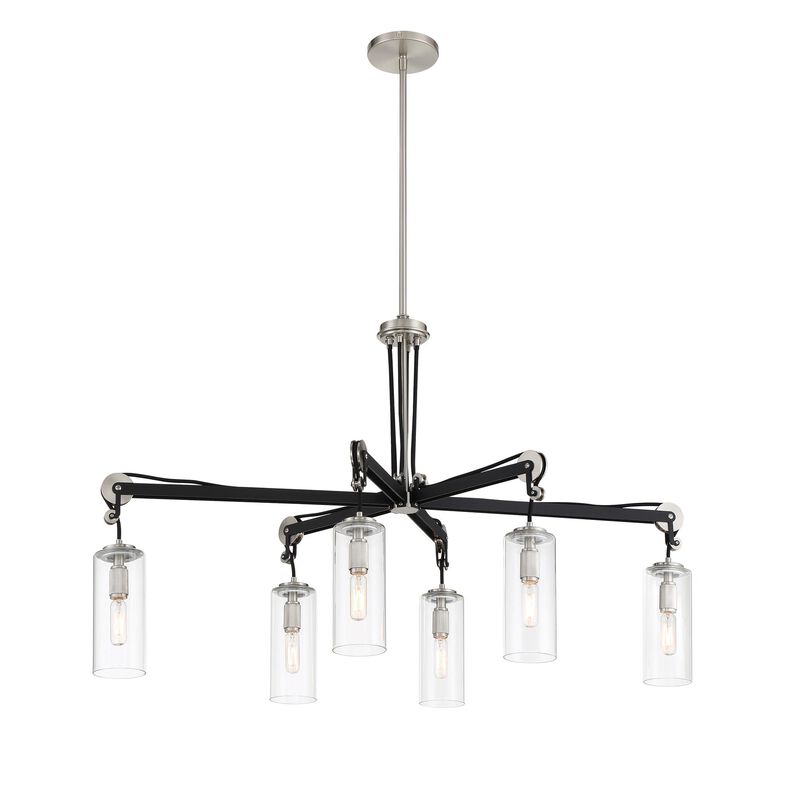 Pullman Junction 40 Inch 6 Light Linear Suspension Light by Minka Lavery