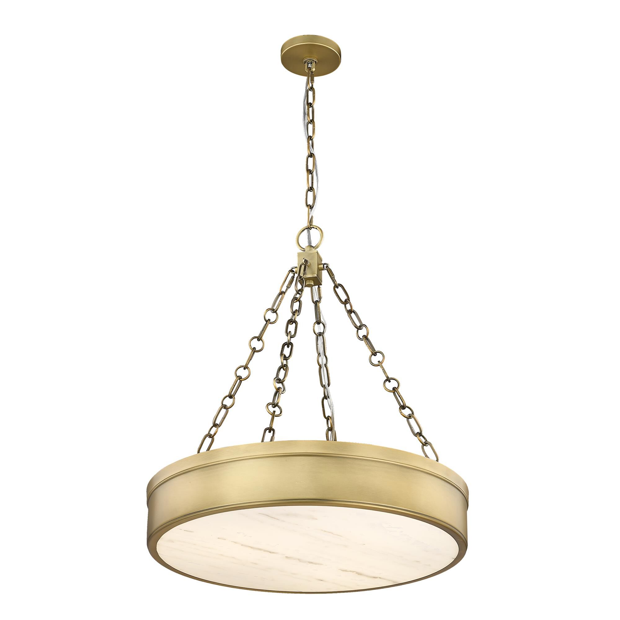 Shown in Rubbed Brass finish and Marbling glass