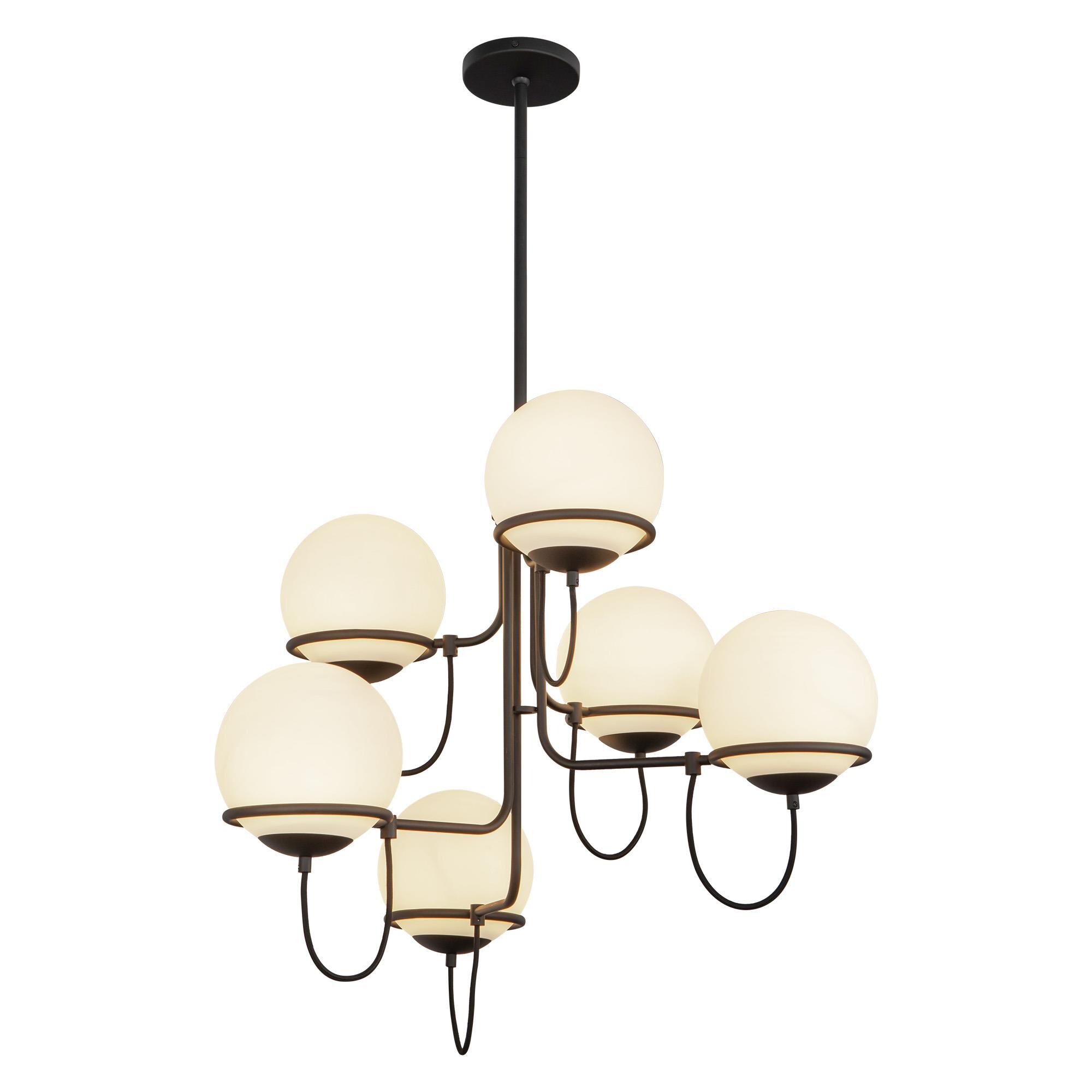 Shown in Aged Brass/Opal Glass|matte Black/Opal Glass finish and Opal glass and Opal Glass shade
