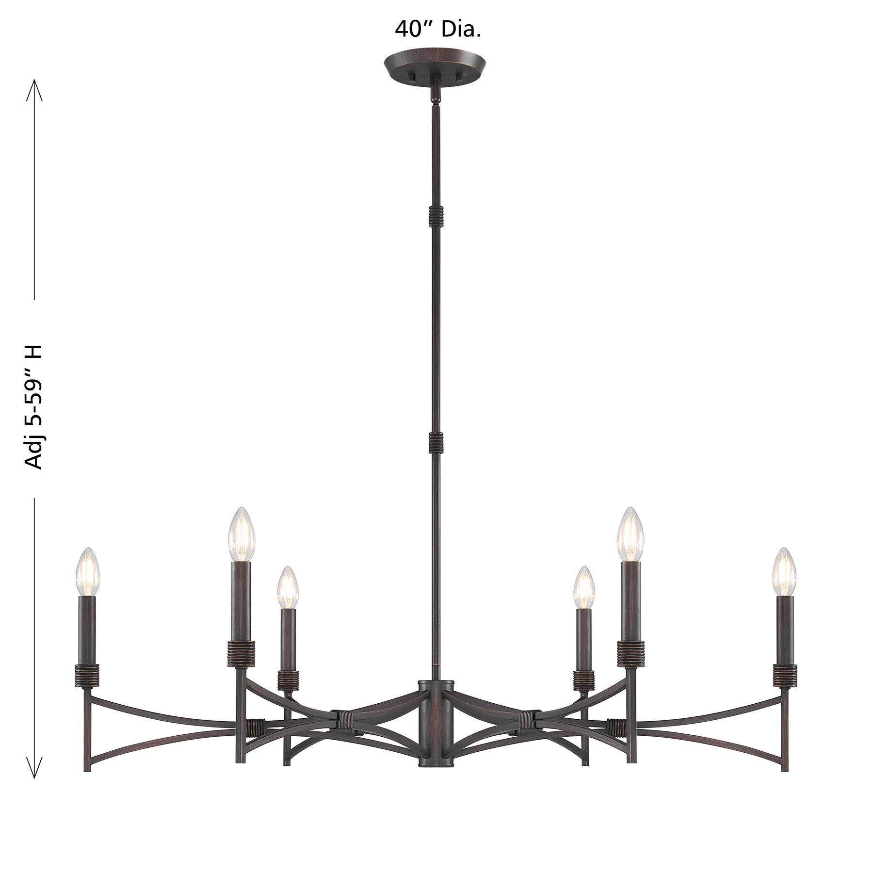 Gardner 40 Inch Chandelier by Savoy House