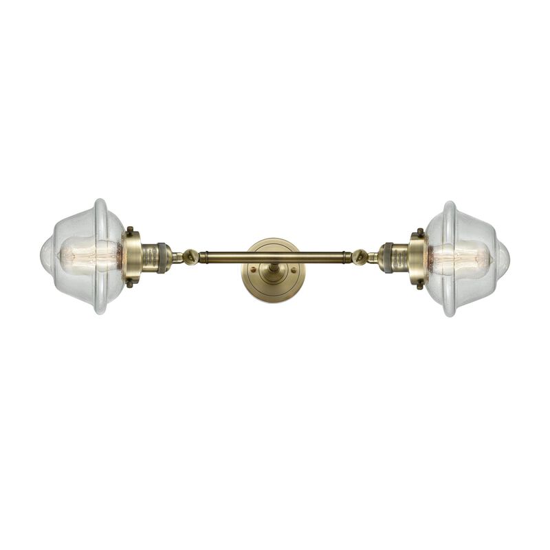 Bruno Marashlian Small Oxford 17 Inch 2 Light Bath Vanity Light by Innovations Lighting