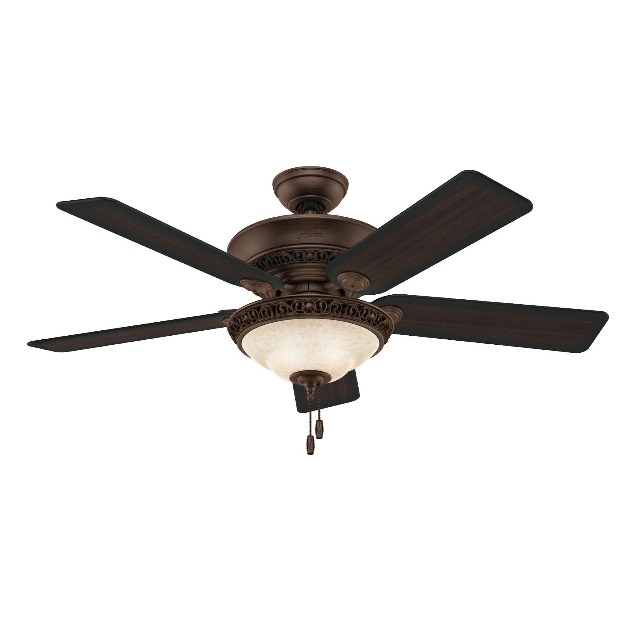 Italian Countryside 52 Inch Ceiling Fan with Light Kit by Hunter Fan
