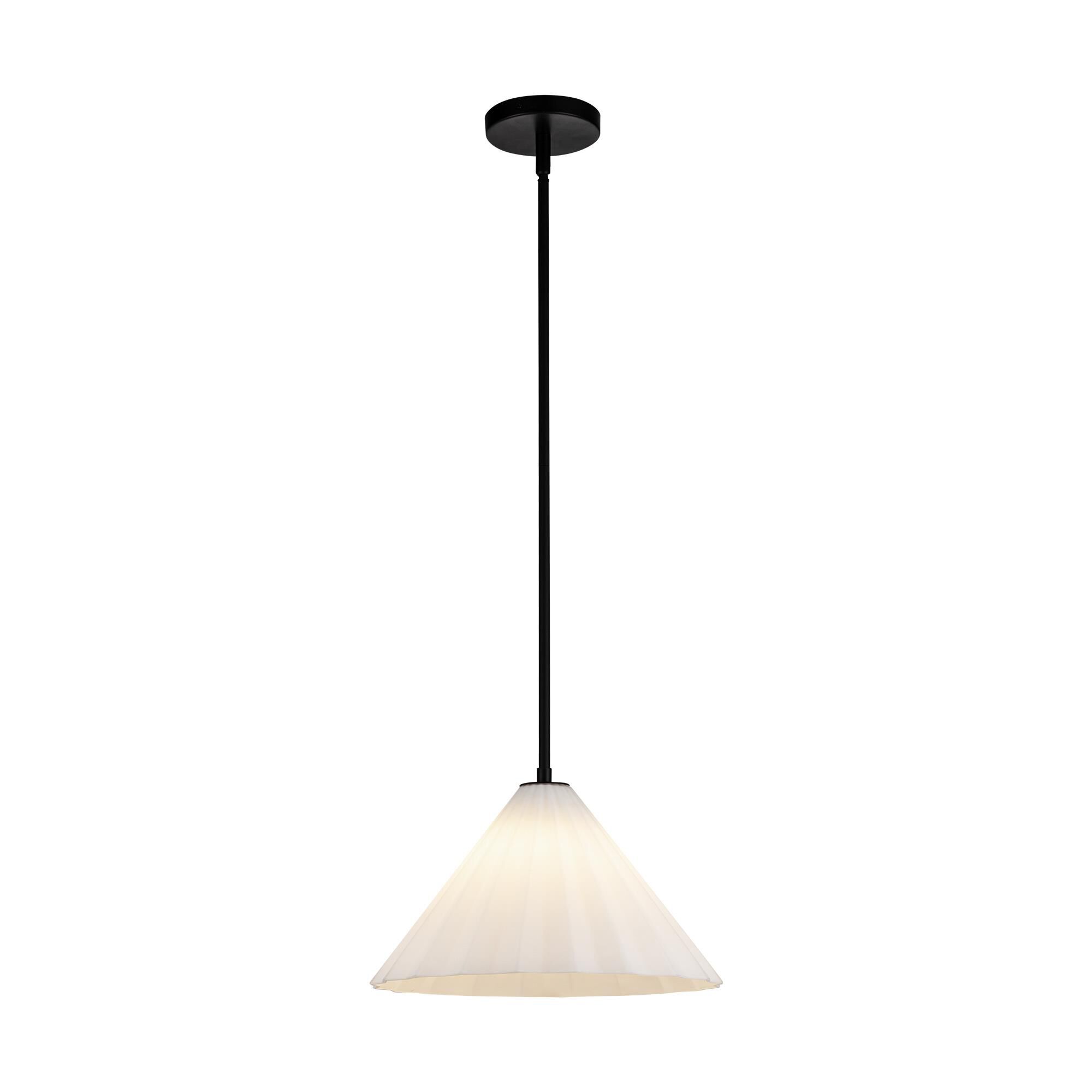 Shown in Aged Brass/Opal Glass|matte Black/Opal Glass finish and Opal glass and Opal Glass shade