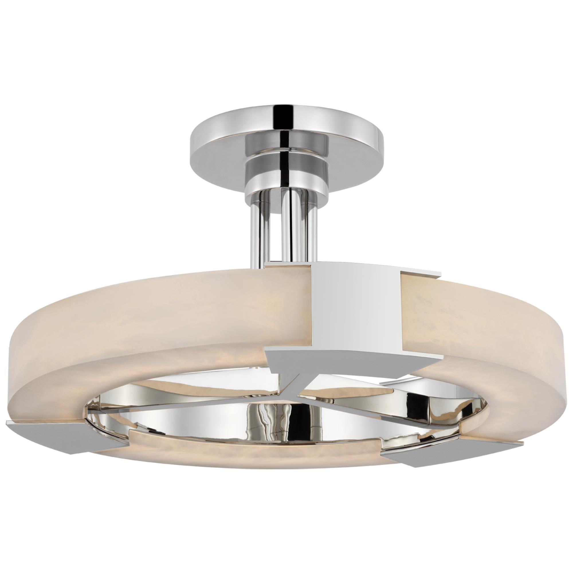 Shown in Polished Nickel and Alabaster finish