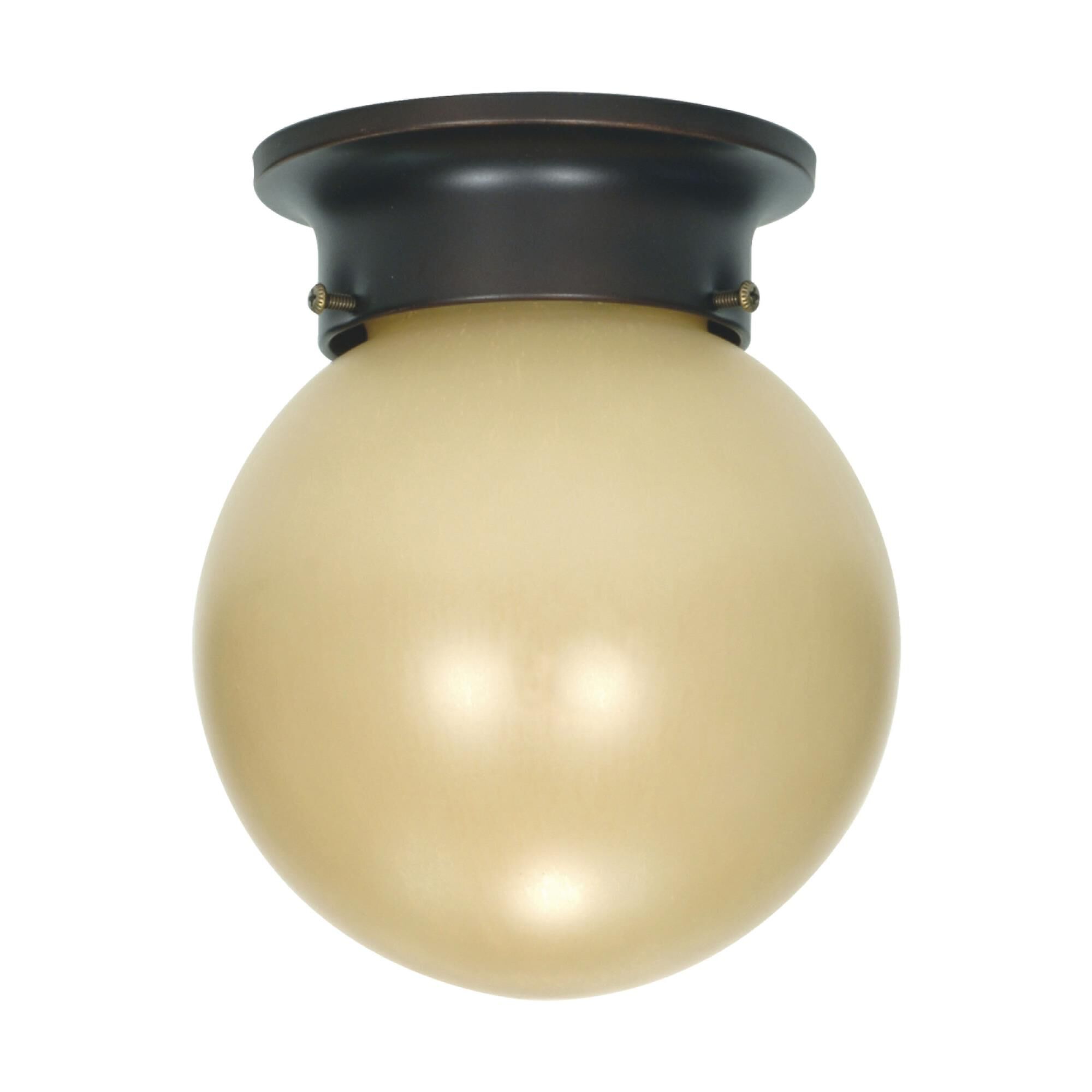 Champagne Linen 6 Inch 1 Light Flush Mount by Nuvo Lighting