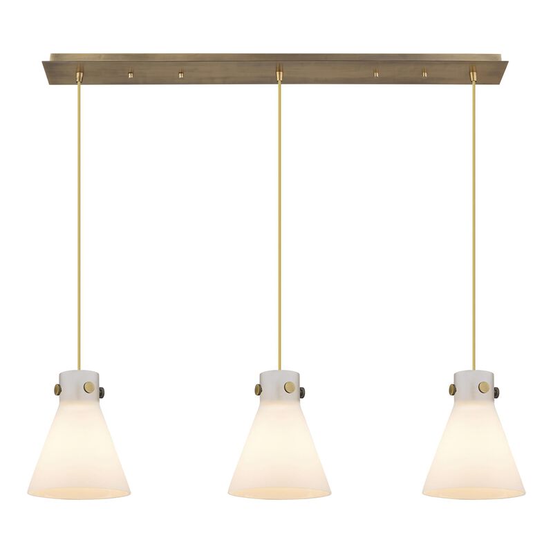 Bruno Marashlian Newton Cone 39 Inch 3 Light Linear Suspension Light by Innovations Lighting