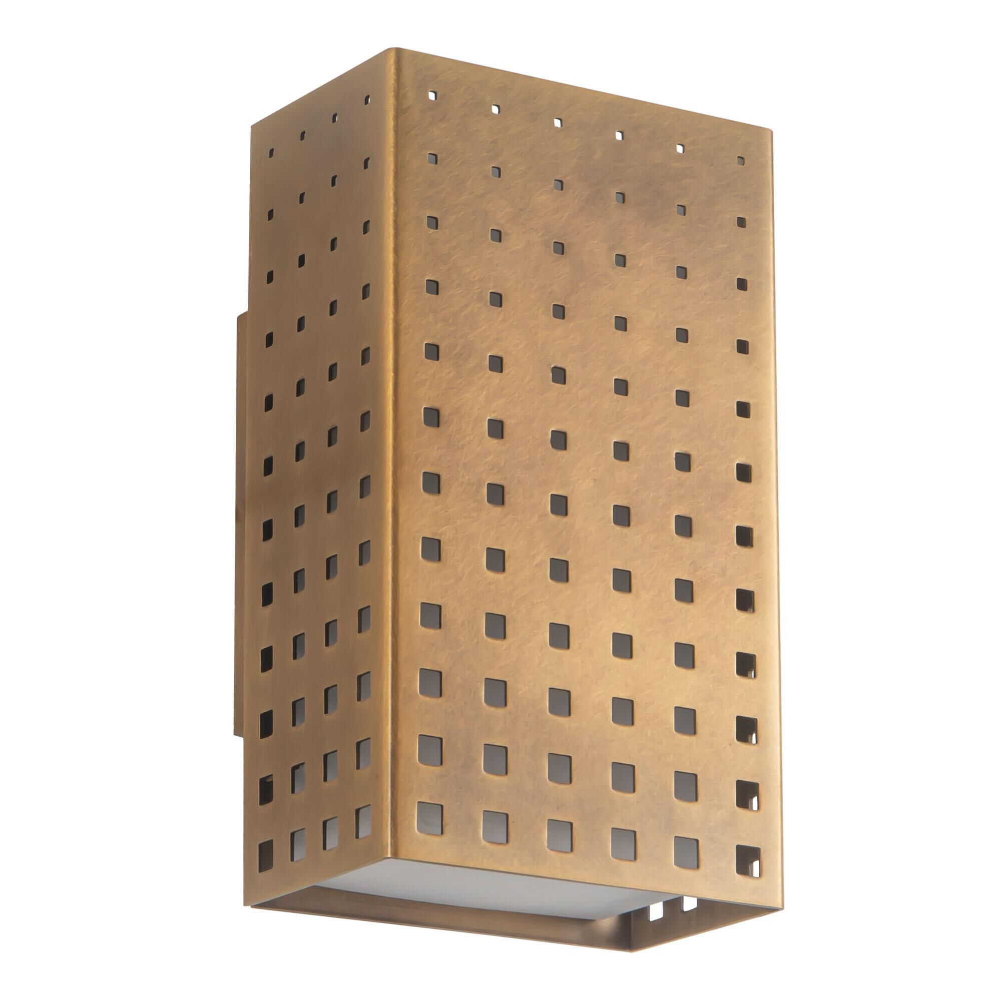 Shown in Vintage Brass finish and Clear Exterior Opal Interior glass