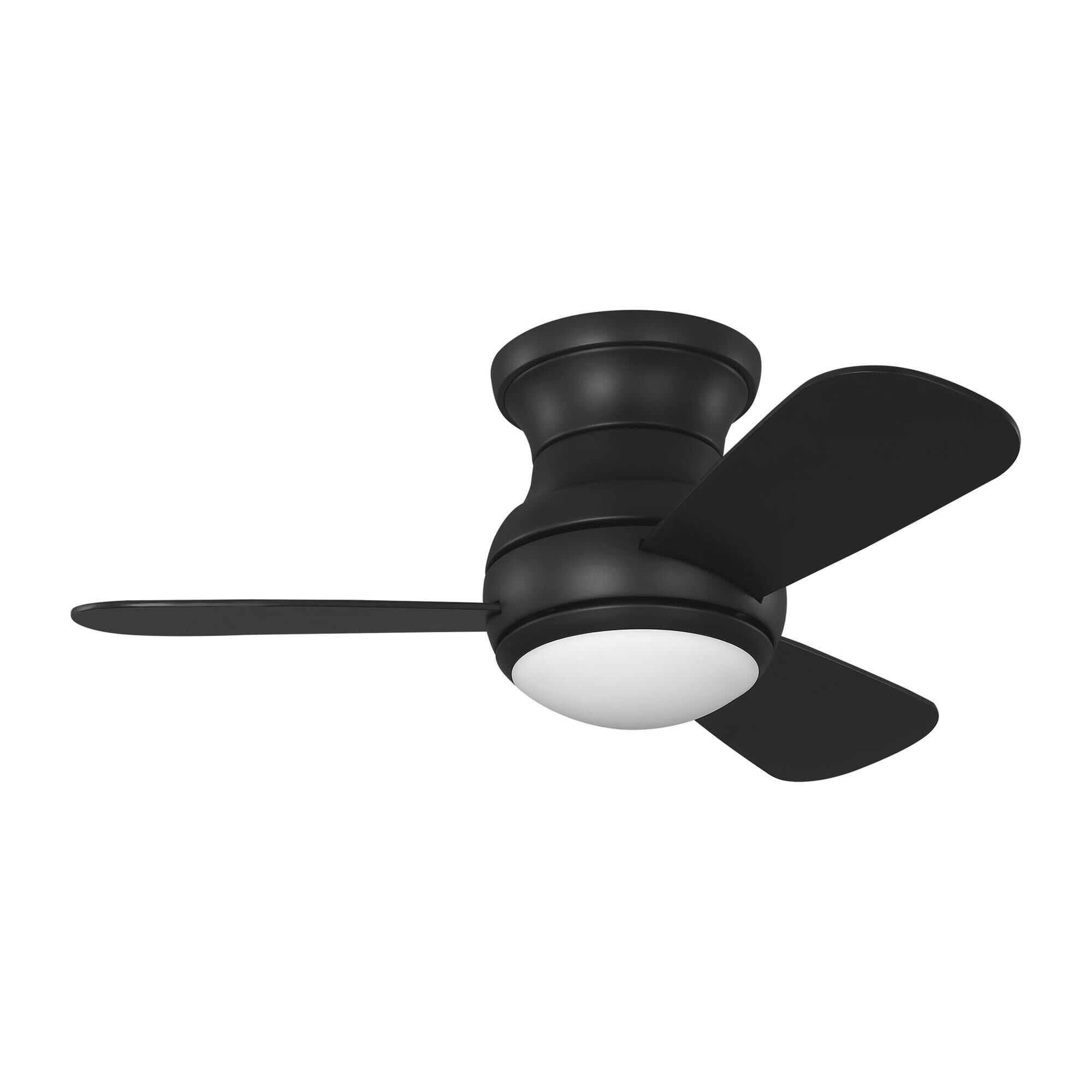 Orbis Hugger 32 Inch Flush Mount Fan with Light Kit,