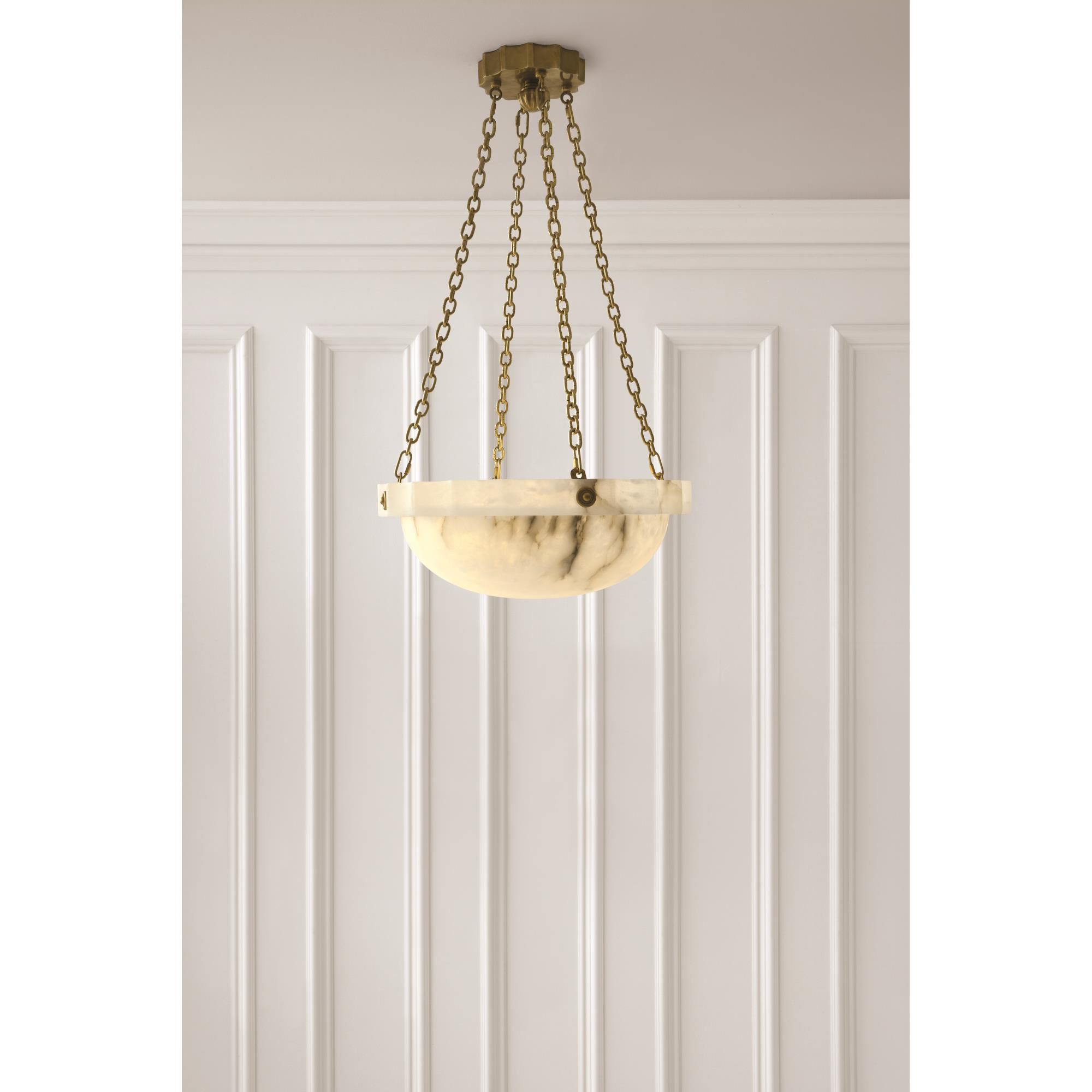 Chapman & Myers Fluted Band 18 Inch Large Pendant by Visual Comfort Signature Collection