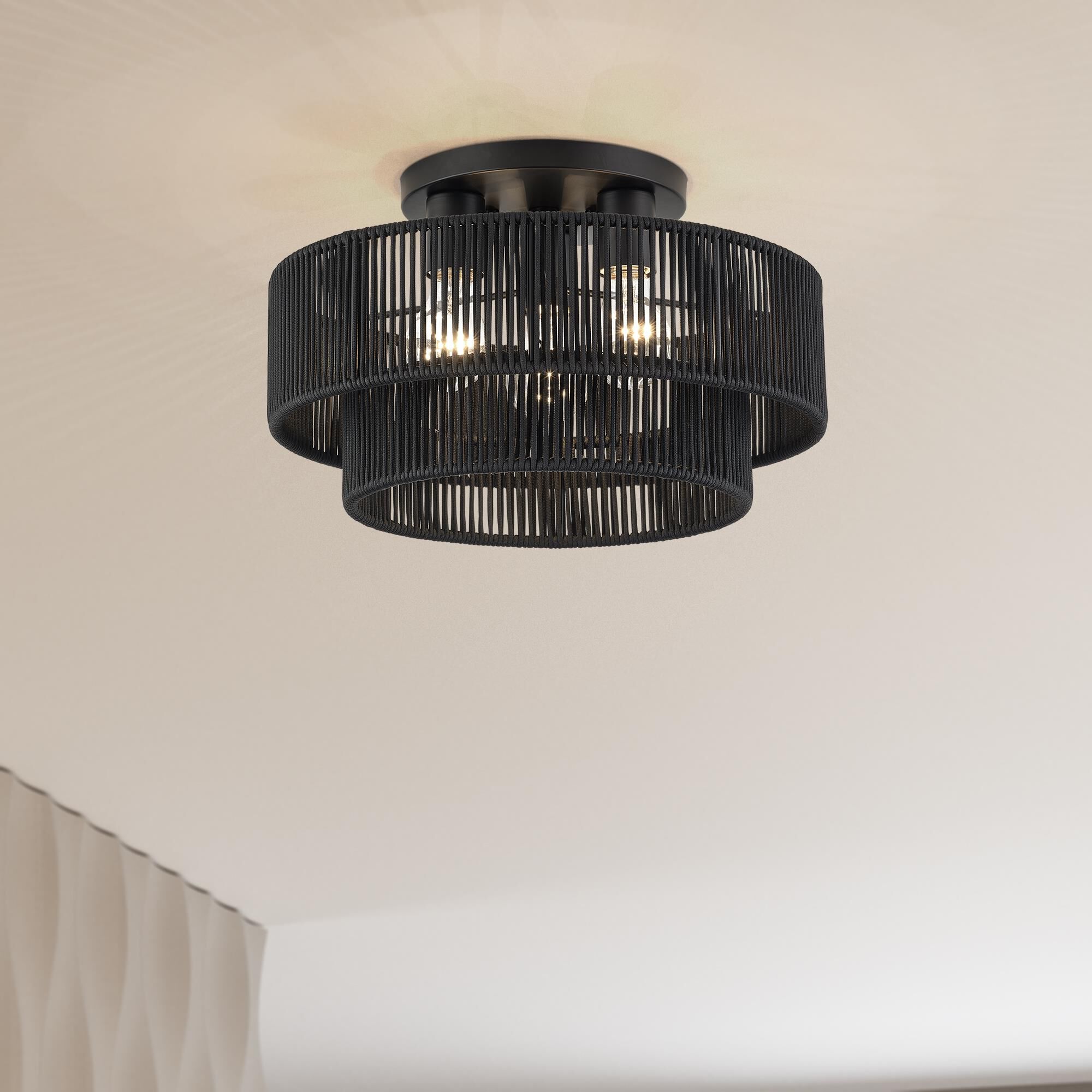 Acordia 15 Inch Semi Flush Mount by Livex Lighting