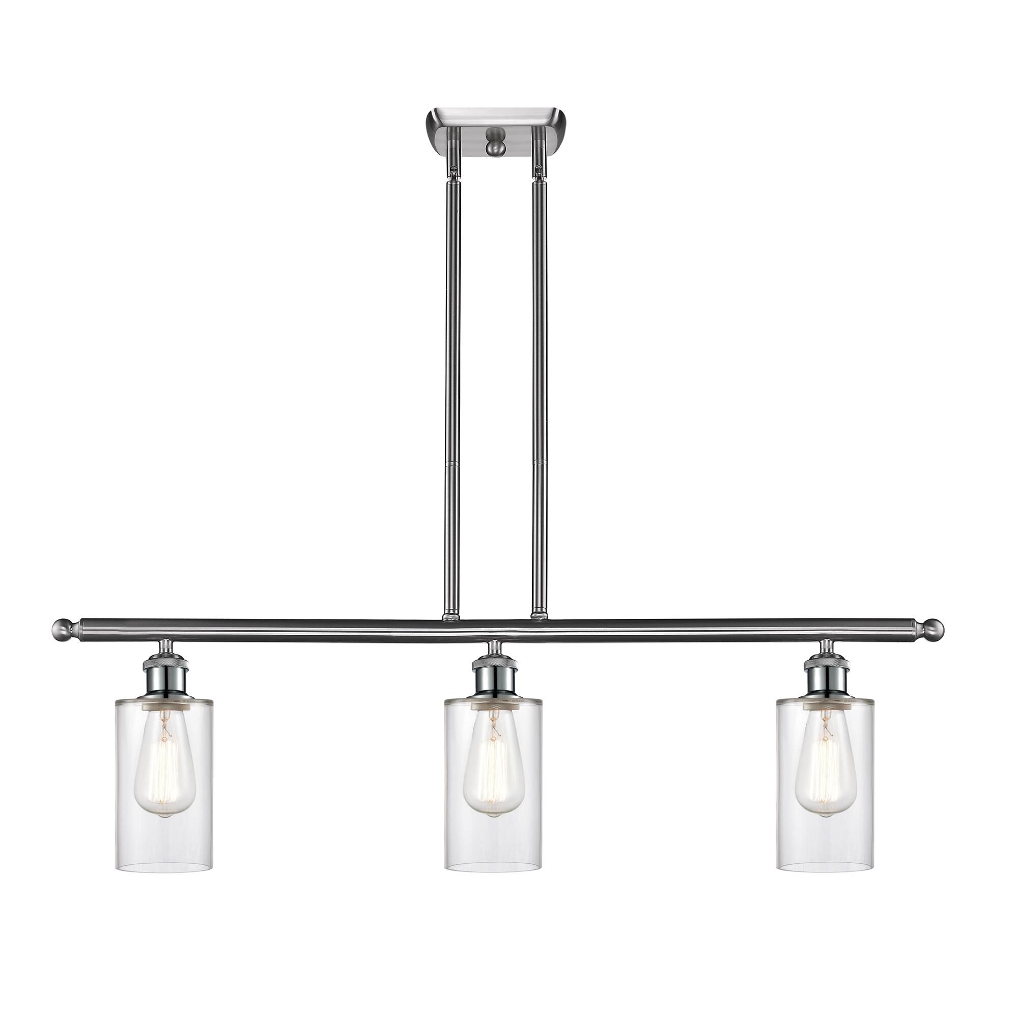 Shown in Brushed Satin Nickel finish and Drum glass and Glass shade
