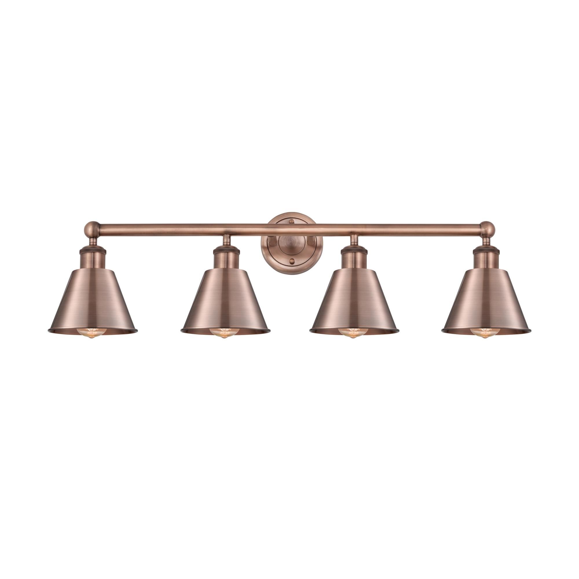 Shown in Antique Copper finish and Antique Copper shade
