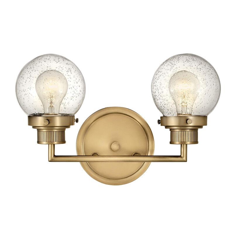 Poppy 15 Inch 2 Light Bath Vanity Light by Hinkley