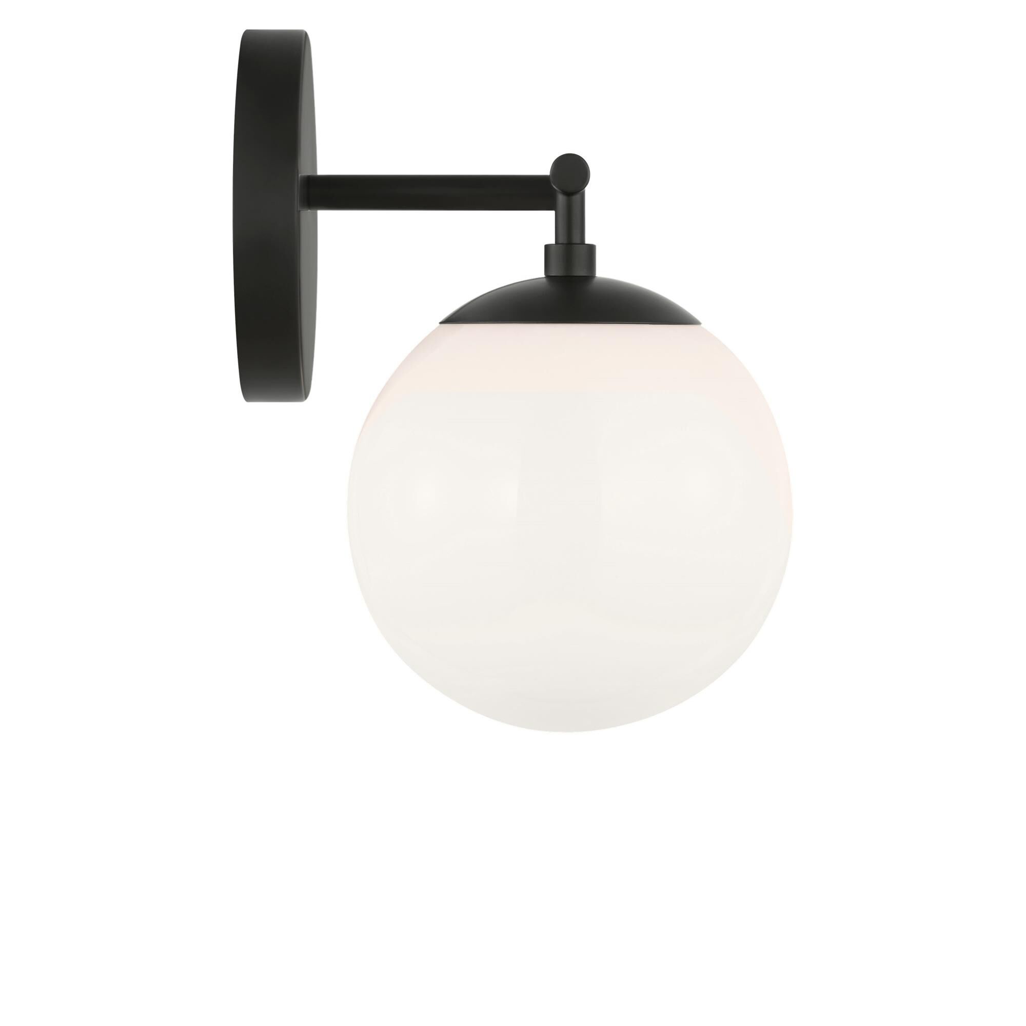 Shown in Midnight Black finish and Clear White glass