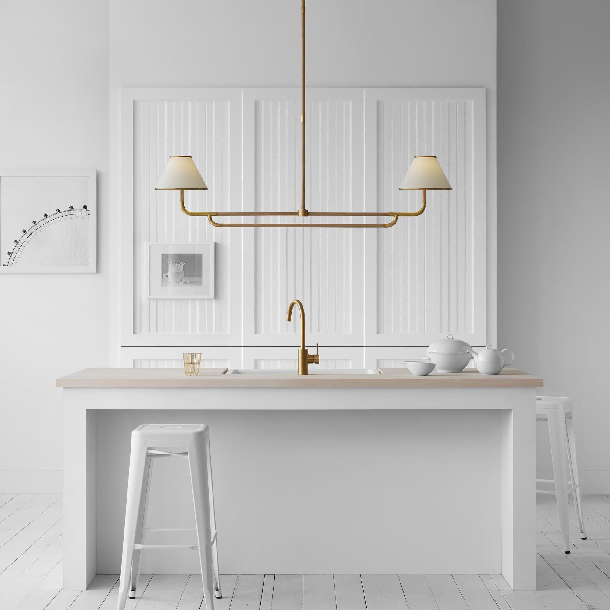 Marie Flanigan Rigby 54 Inch 2 Light LED Linear Suspension Light by Visual Comfort Signature Collection