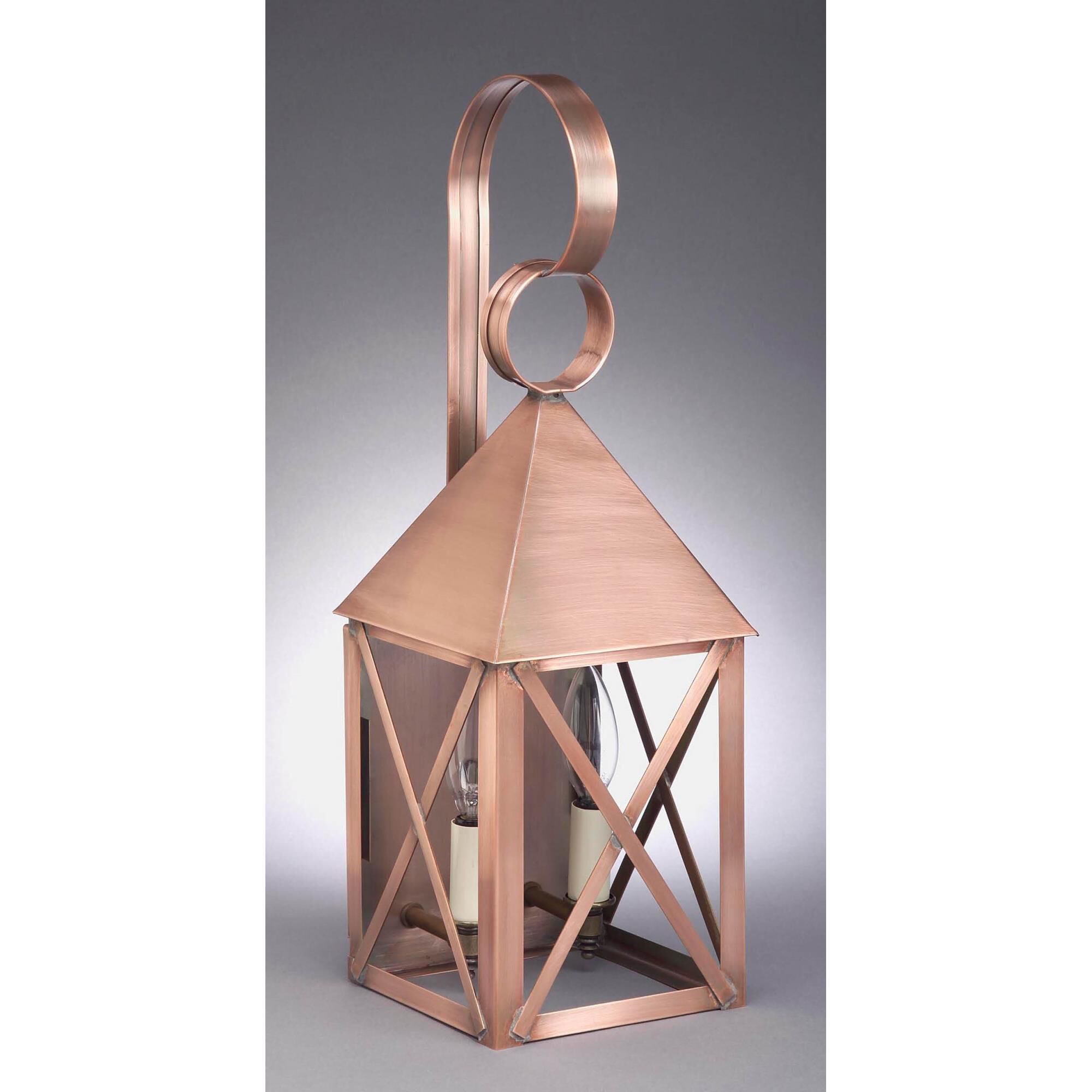 York 19 Inch Tall 2 Light Outdoor Wall Light by Northeast Lantern