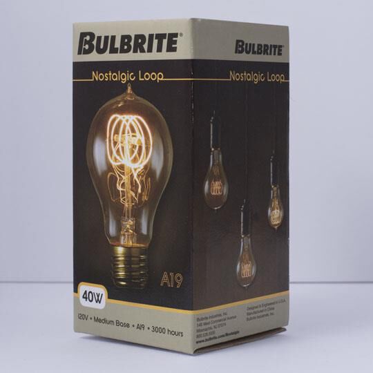 40 Watt A19 Vintage Light Bulb by Bulbrite