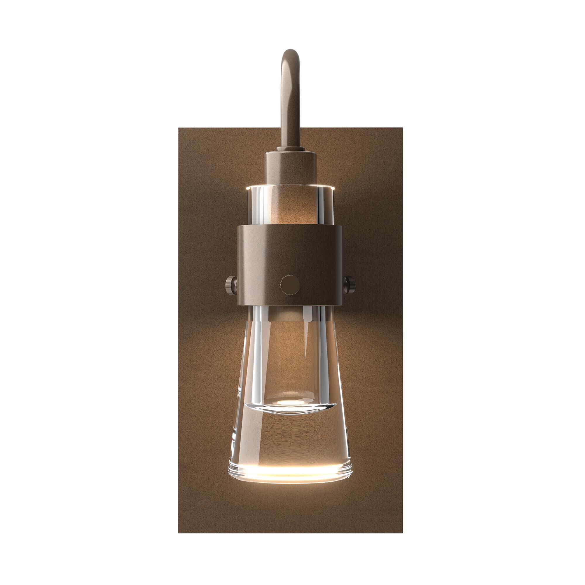 Shown in Bronze finish and Clear  glass