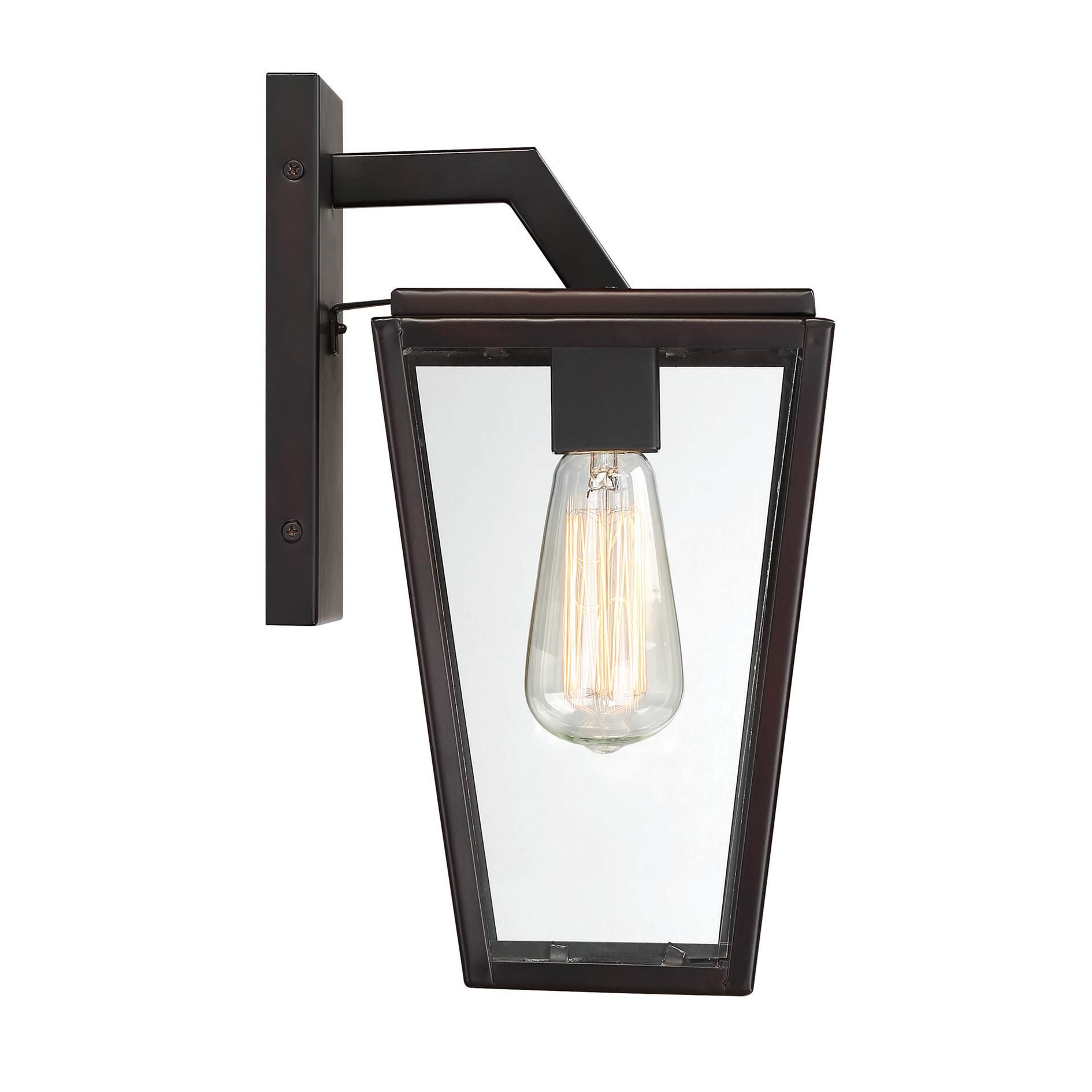 Shown in English Bronze finish and Clear glass