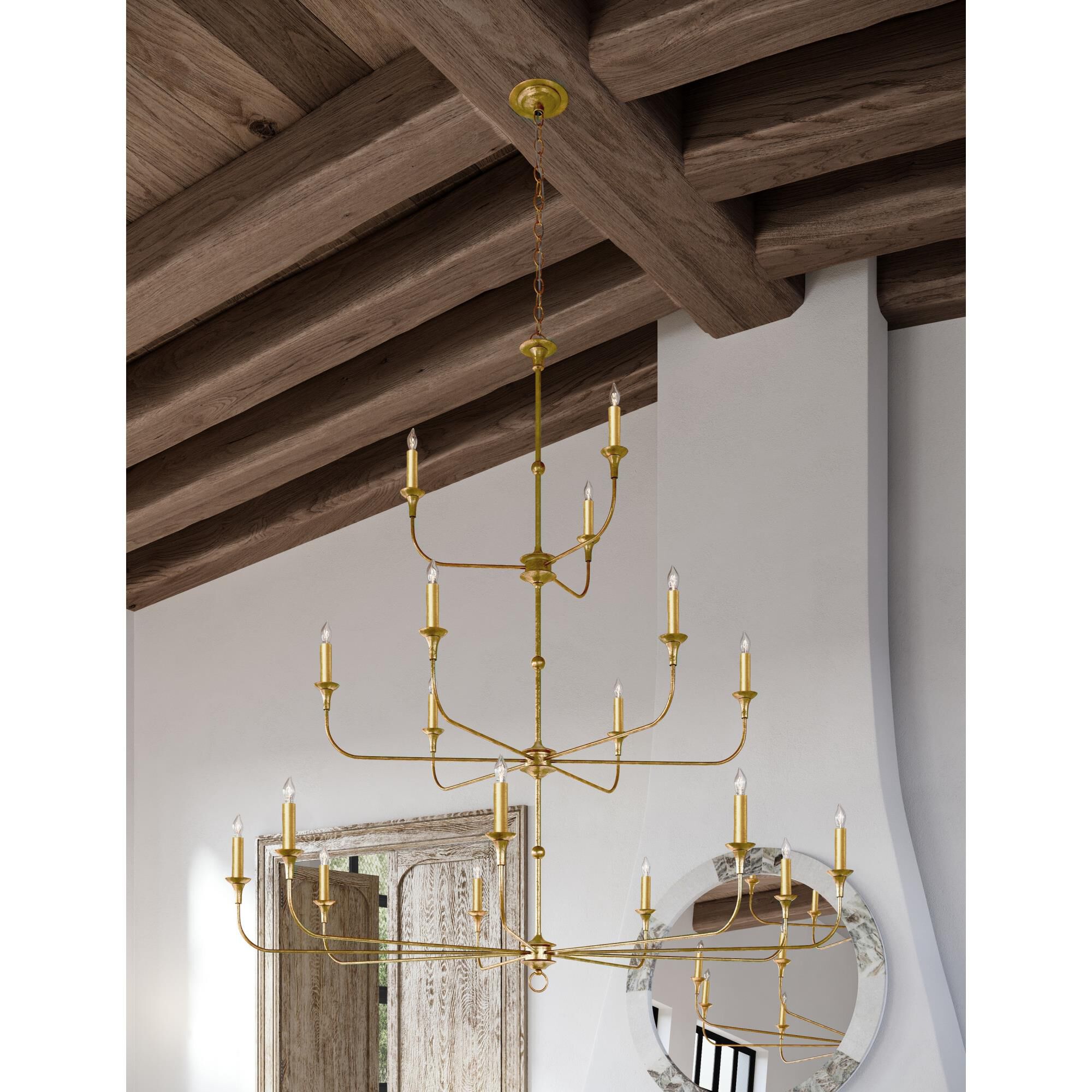 Shown in Contemporary Gold Leaf, Contemporary Gold finish