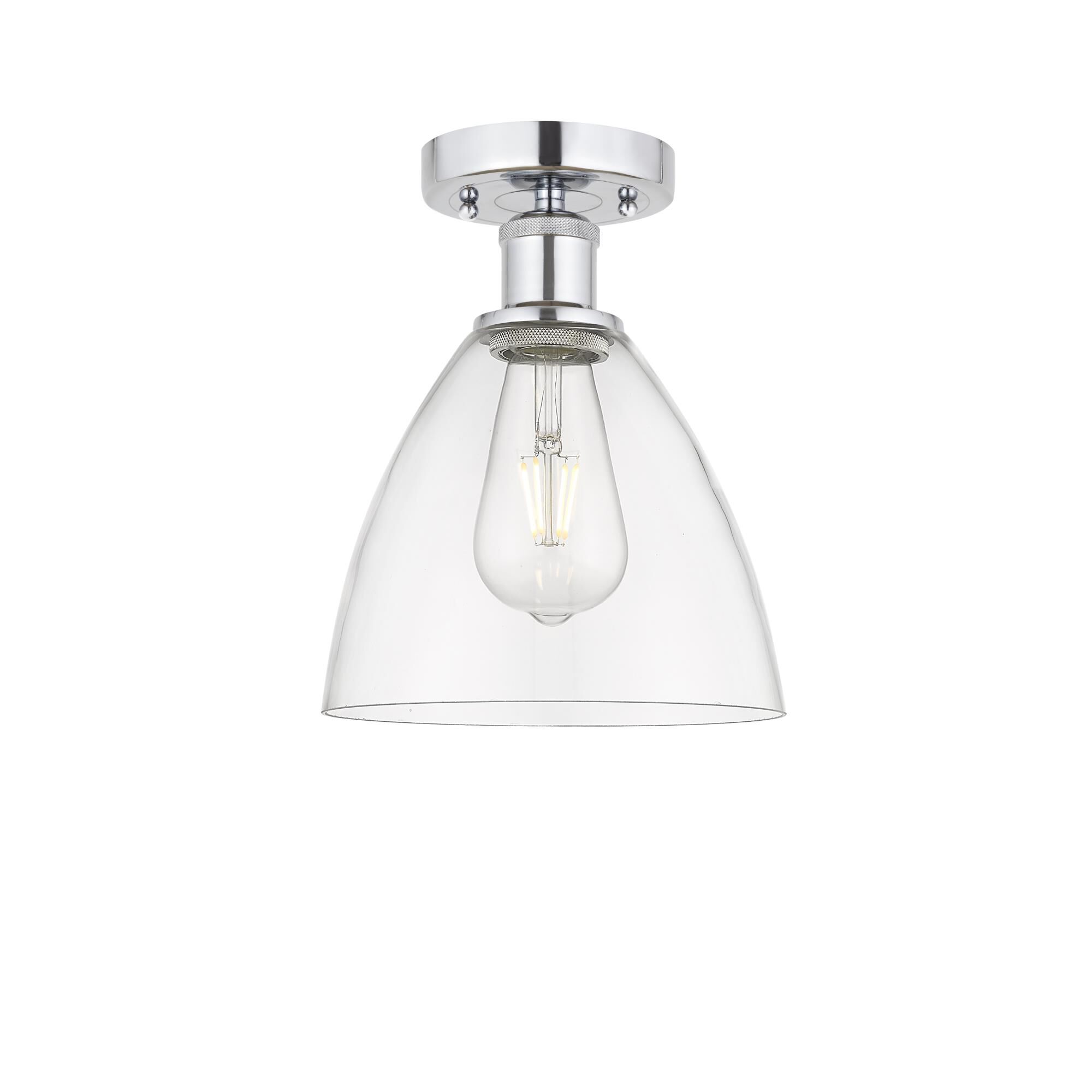 Bruno Marashlian Bristol Glass 7 Inch 1 Light Semi Flush Mount by Innovations Lighting