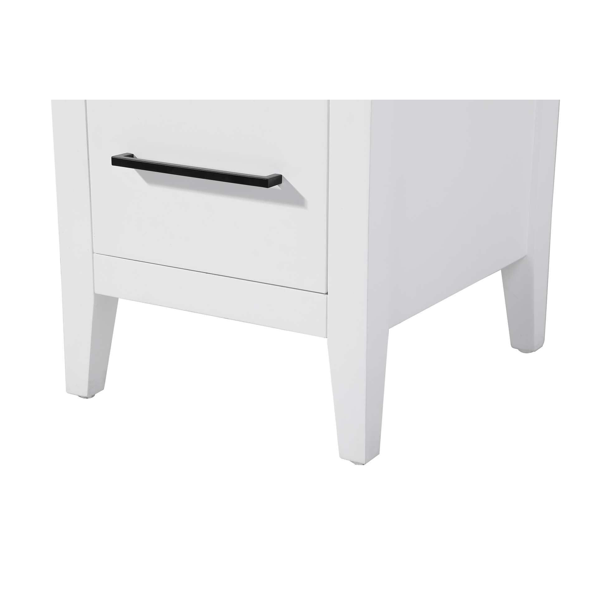 Shown in White finish