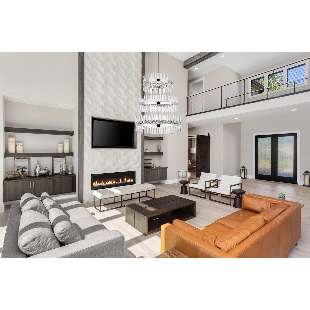 Serephina 36 Inch 46 Light Chandelier by Elegant Lighting