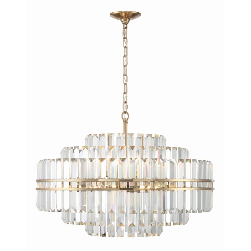 Hayes 28 Inch 16 Light Chandelier by Crystorama