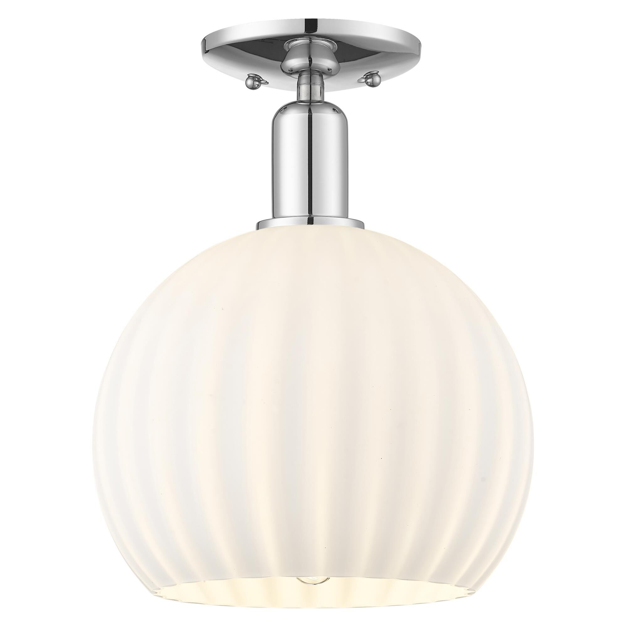 Bruno Marashlian White Venetian 10 Inch Semi Flush Mount by Innovations Lighting