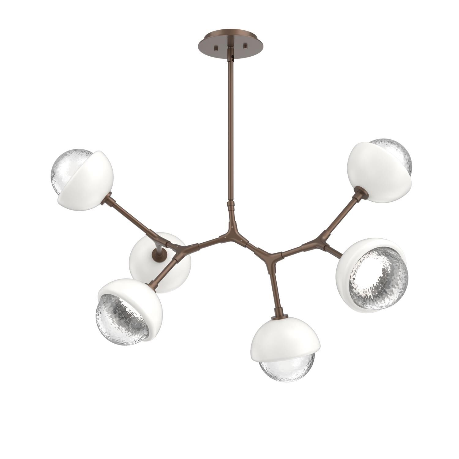 Levi Wilson Cabochon 31 Inch Linear Suspension Light by Hammerton Studio