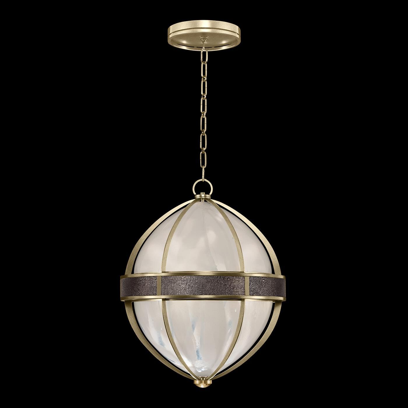 Shown in Soft Gold Leaf and Brass  finish and Pebble accent