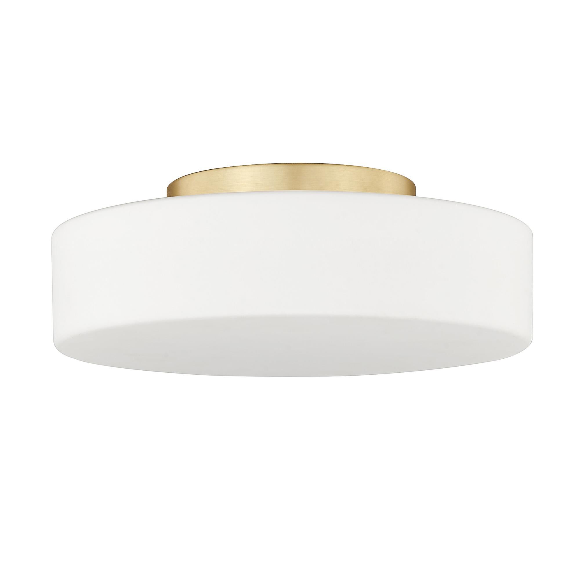 Toli 12 Inch 1 Light LED Flush Mount by Golden Lighting