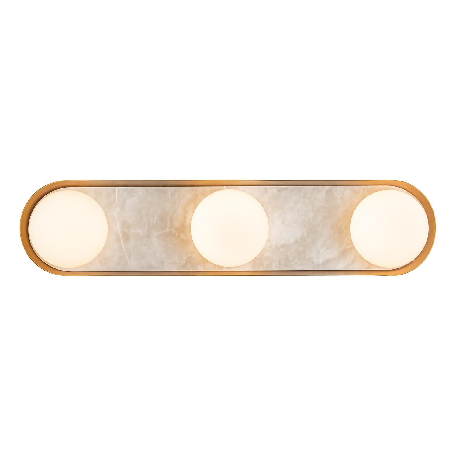 Shown in Vintage Brass finish and Opal glass and Steel  With Alabaster Detail shade